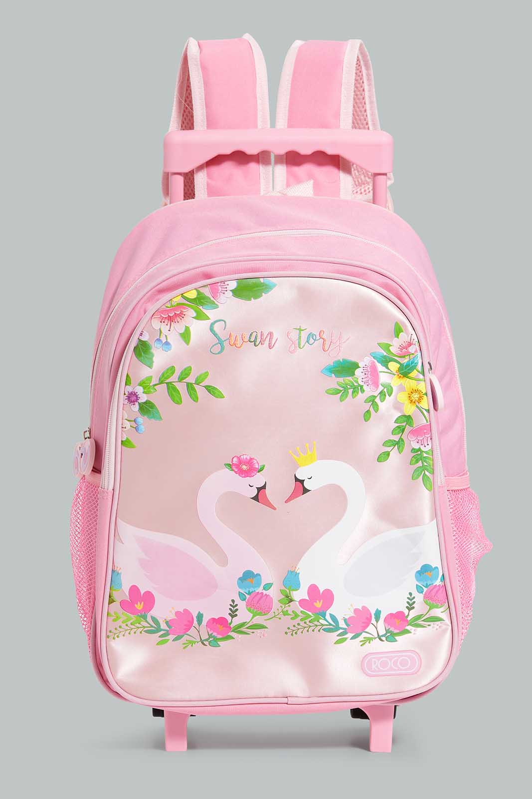 Redtag-Pink-Swan-Story-Trolley-Bag,-Lunch-Box,-Water-Bottle,-With-Pencil-Case-BOY-Trolley,-Category:Bags,-CHR,-Colour:Assorted,-Filter:Boys-Accessories,-New-In,-New-In-BOY-ACC,-Non-Sale,-Section:Boys-(0-to-14Yrs),-W22-Check-
