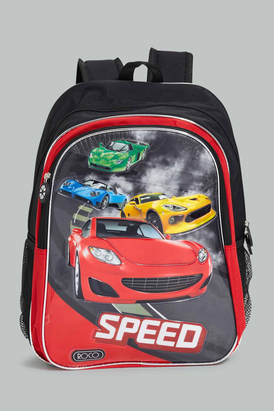 Redtag-Black/Red-Hot-Wheels-Print-Trollry-&-Lunch-Bag-With-Pencil-Case-BOY-Bags,-Category:Bags,-CHR,-Colour:Assorted,-Filter:Boys-Accessories,-New-In,-New-In-BOY-ACC,-Non-Sale,-Section:Boys-(0-to-14Yrs),-W22-Check-