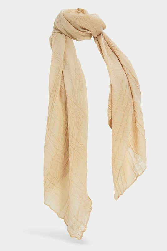 Redtag-Beige-Crinkle-Scarf-Category:Scarves,-Colour:Beige,-Dept:Girls,-Filter:Girls-Accessories,-GIR-Scarves,-New-In,-New-In-GIR-ACC,-Non-Sale,-S23A,-Section:Girls-(0-to-14Yrs)-Girls-
