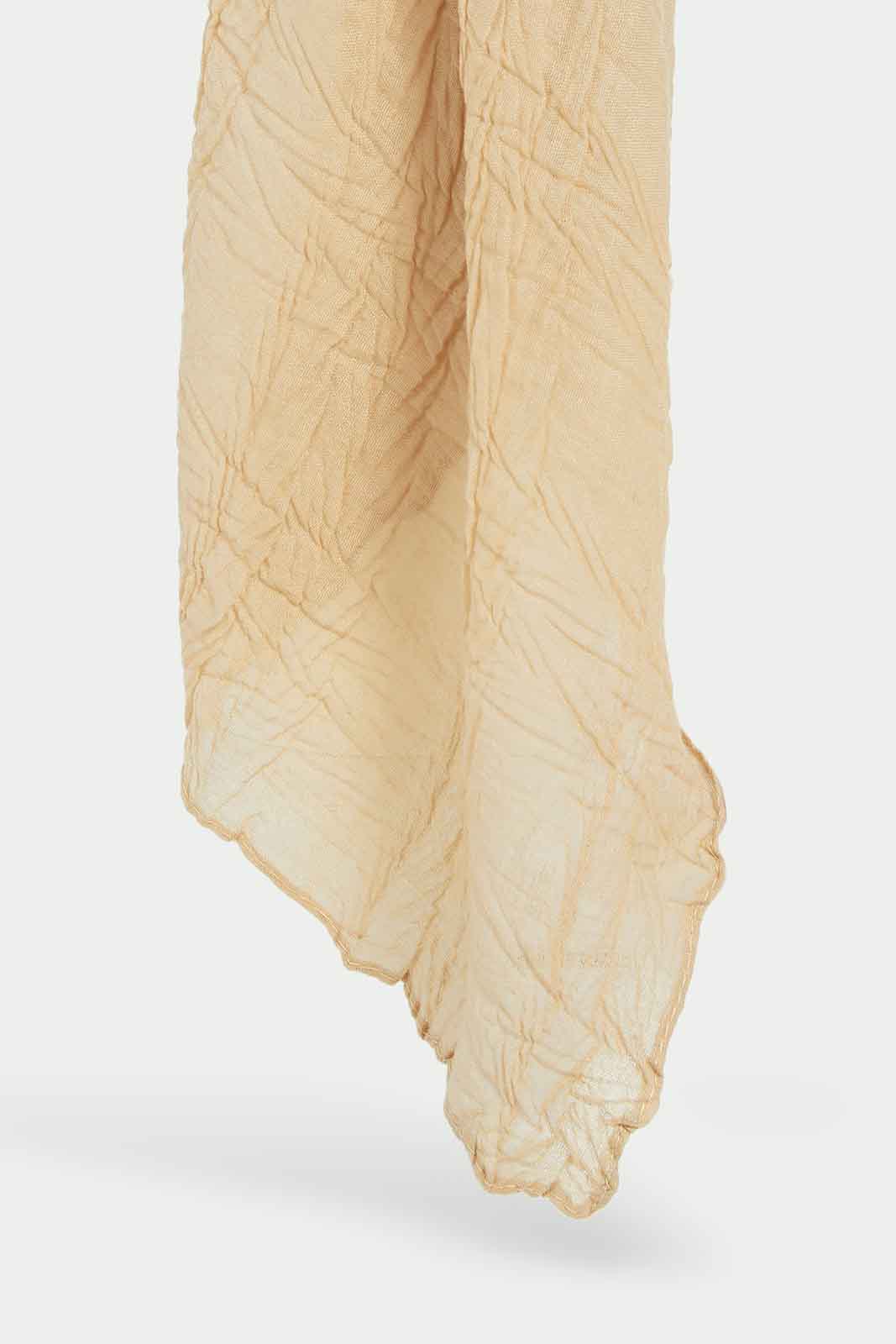 Redtag-Beige-Crinkle-Scarf-Category:Scarves,-Colour:Beige,-Dept:Girls,-Filter:Girls-Accessories,-GIR-Scarves,-New-In,-New-In-GIR-ACC,-Non-Sale,-S23A,-Section:Girls-(0-to-14Yrs)-Girls-