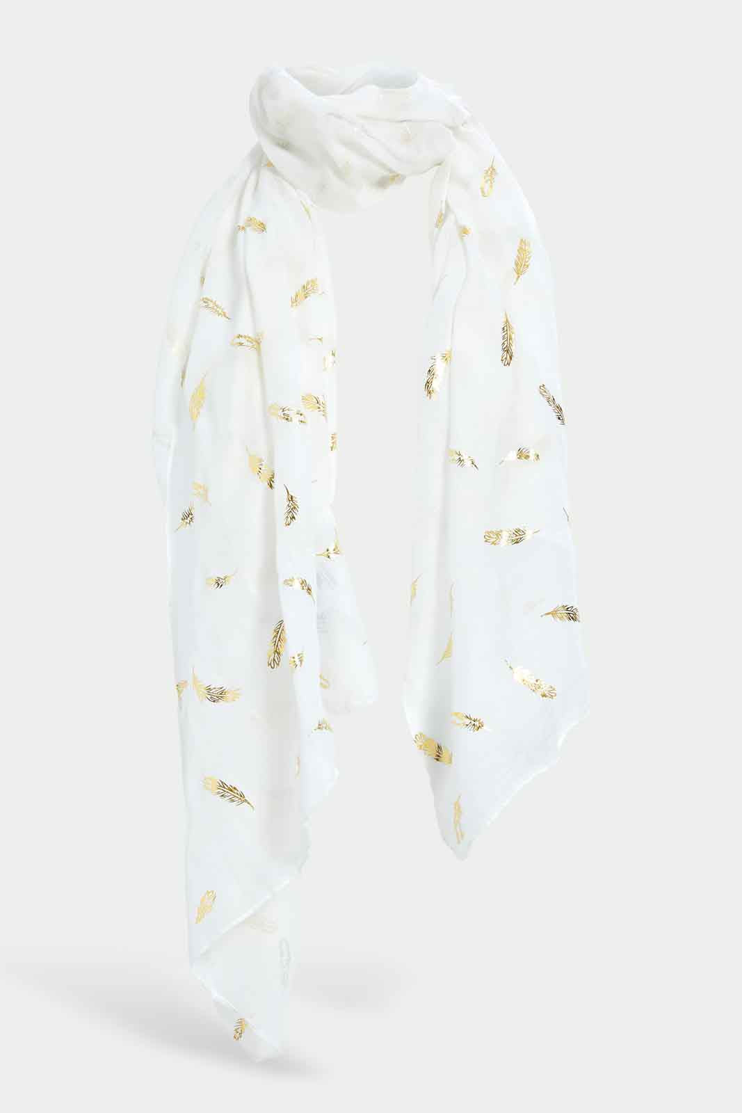 Redtag-Gold-Foil-Scarf-Category:Scarves,-Colour:Assorted,-Dept:Girls,-Filter:Girls-Accessories,-GIR-Scarves,-New-In,-New-In-GIR-ACC,-Non-Sale,-S23A,-Section:Girls-(0-to-14Yrs)-Girls-