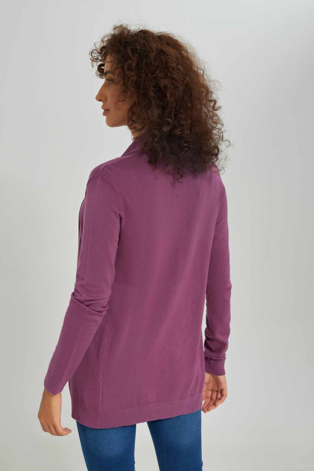 Redtag-Women-Mauve-Long-Sleeves-Drape-Cardigan-Category:Cardigans,-Colour:Mauve,-Deals:New-In,-Dept:Ladieswear,-Filter:Women's-Clothing,-New-In-Women-APL,-Non-Sale,-S23A,-Section:Women,-Women-Cardigans-Women's-