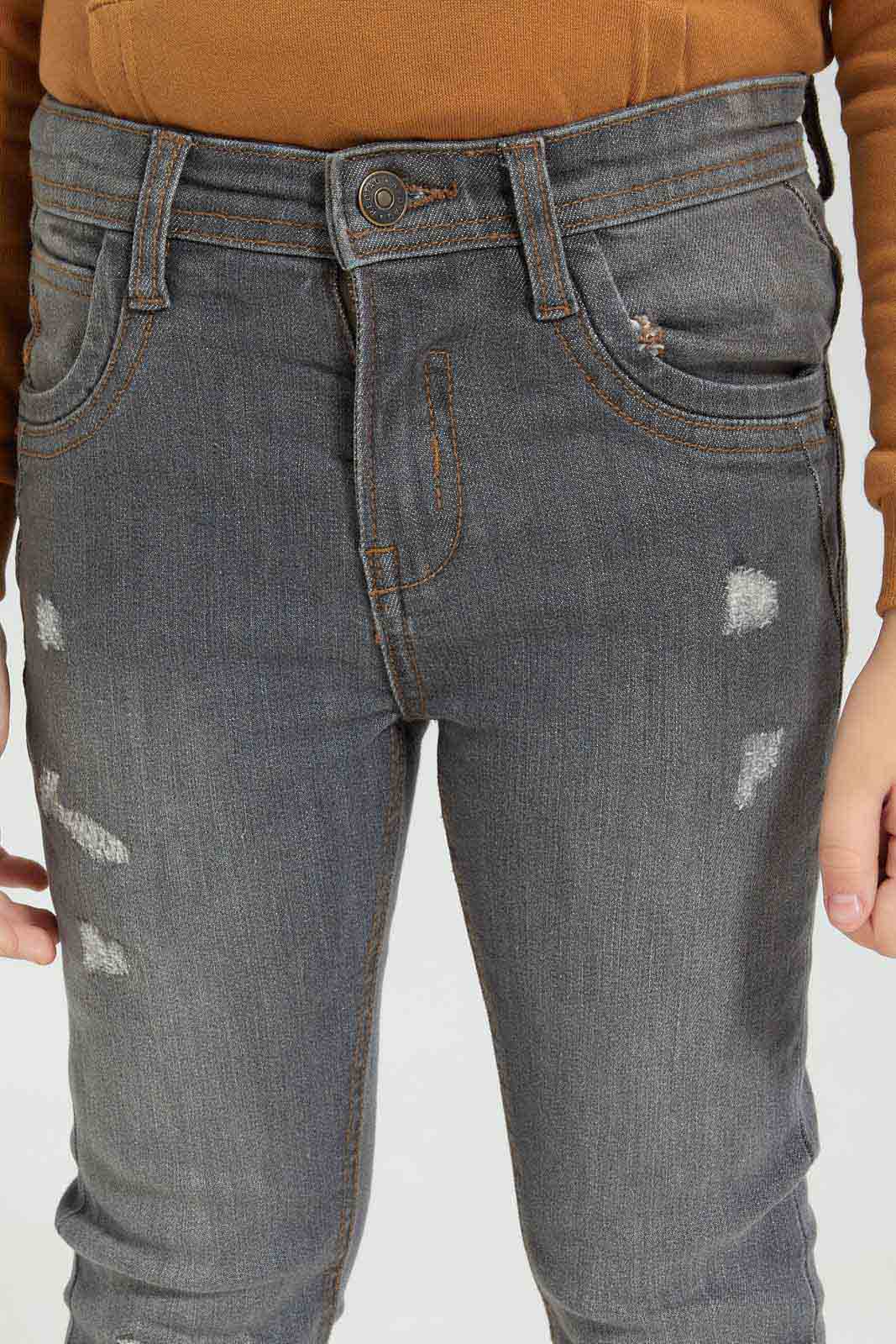 Redtag-Boys-Grey-Ripped-Skinny-Jeans-BOY-Jeans,-Category:Jeans,-Colour:Grey,-Deals:New-In,-Dept:Boys,-Filter:Boys-(2-to-8-Yrs),-New-In-BOY-APL,-Non-Sale,-Section:Boys-(0-to-14Yrs),-W22B-Boys-2 to 8 Years
