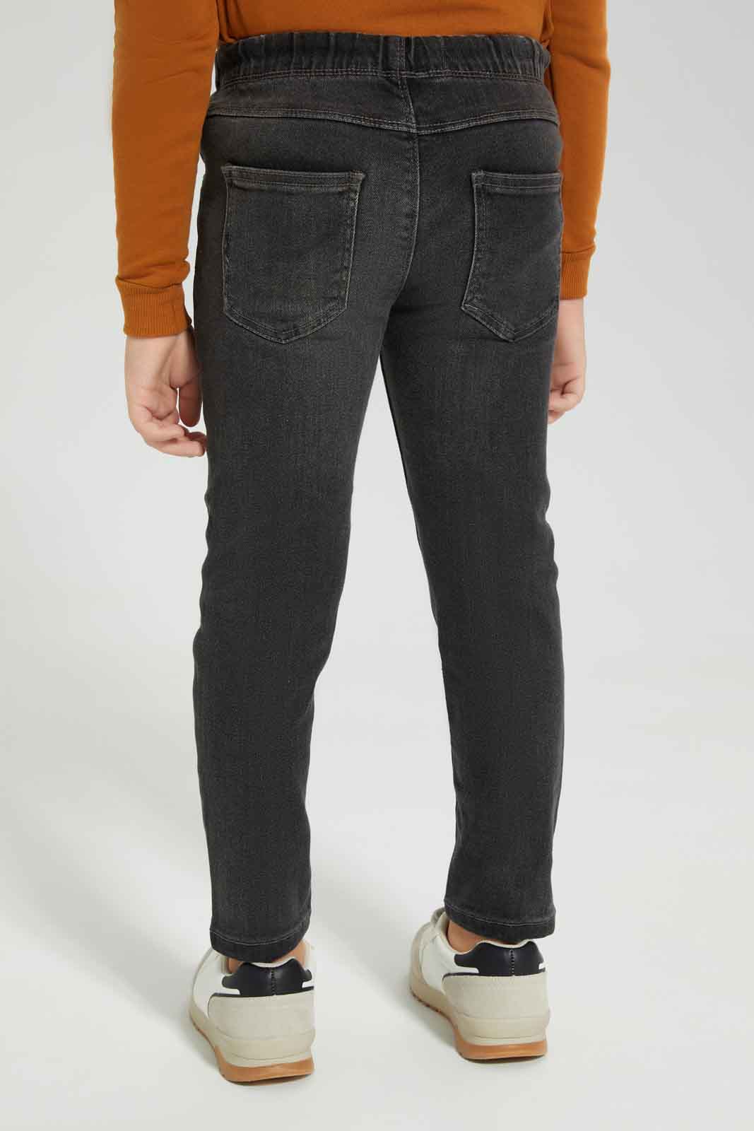 Redtag-Boys-Black-Pullon-Stretch-Jeans-BOY-Jeans,-Category:Jeans,-Colour:Black,-Deals:New-In,-Dept:Boys,-Filter:Boys-(2-to-8-Yrs),-New-In-BOY-APL,-Non-Sale,-Section:Boys-(0-to-14Yrs),-W22B-Boys-2 to 8 Years