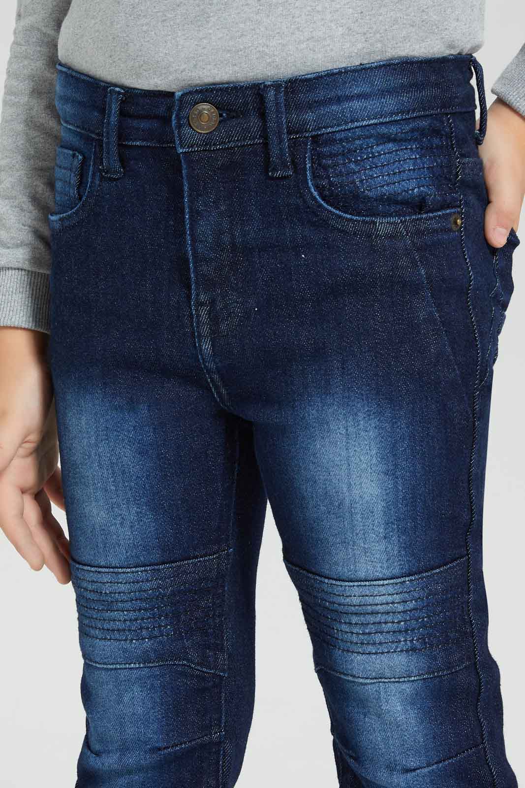 Redtag-Boys-Dark-Wash-Biker-Jeans-BOY-Jeans,-Category:Jeans,-Colour:Dark-Wash,-Deals:New-In,-Dept:Boys,-Filter:Boys-(2-to-8-Yrs),-New-In-BOY-APL,-Non-Sale,-Section:Boys-(0-to-14Yrs),-W22B-Boys-2 to 8 Years