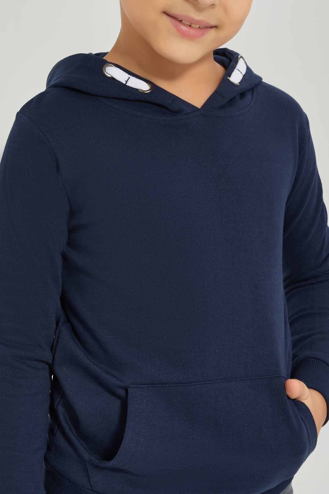 Redtag-Boys-Navy-Hooded-Sweatshirt-BOY-Sweatshirts,-Category:Sweatshirts,-Colour:Navy,-Deals:New-In,-Dept:Boys,-Filter:Boys-(2-to-8-Yrs),-New-In-BOY-APL,-Non-Sale,-S23A,-Section:Boys-(0-to-14Yrs),-TBL-Boys-2 to 8 Years