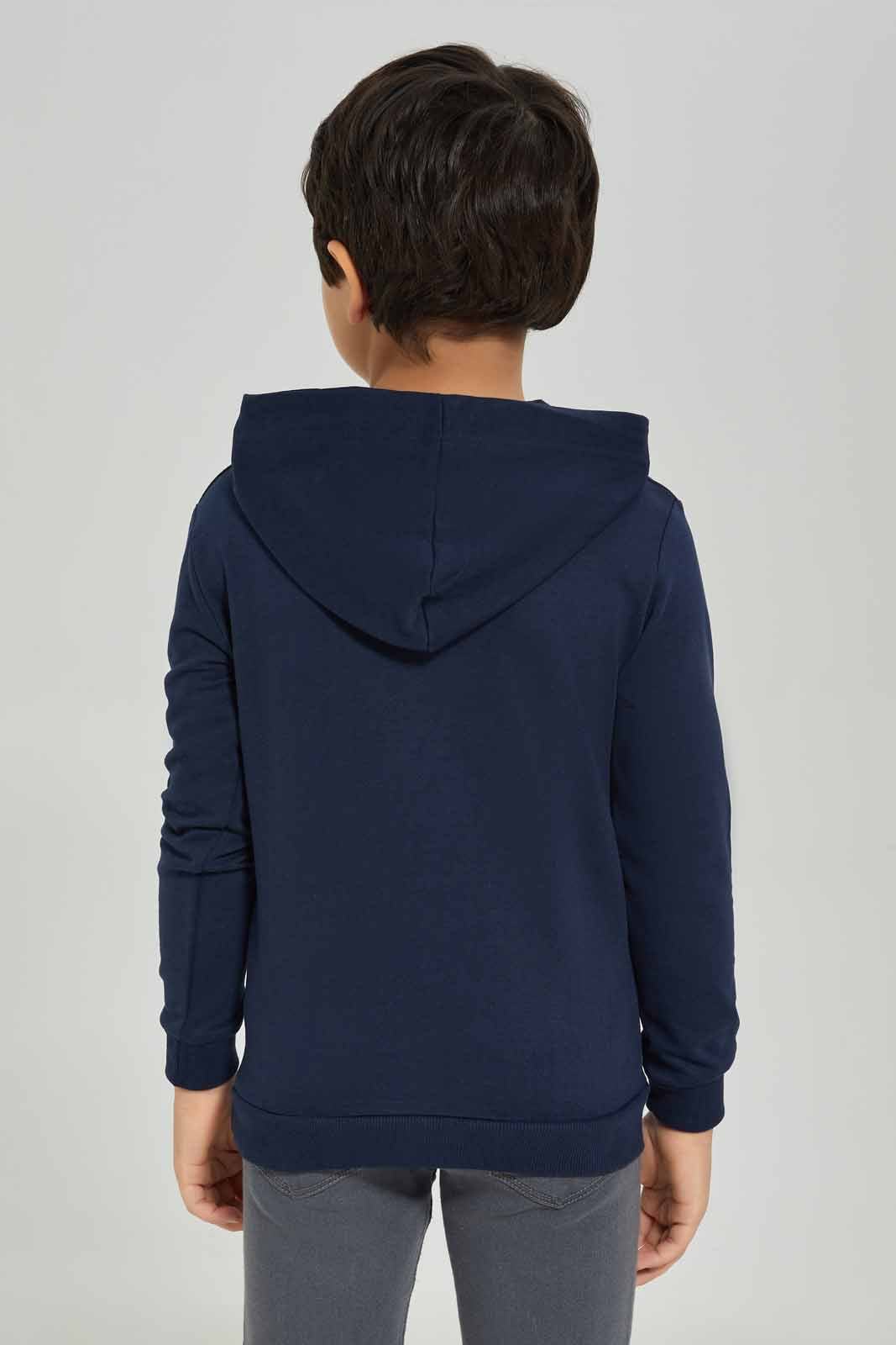 Redtag-Boys-Navy-Hooded-Sweatshirt-BOY-Sweatshirts,-Category:Sweatshirts,-Colour:Navy,-Deals:New-In,-Dept:Boys,-Filter:Boys-(2-to-8-Yrs),-New-In-BOY-APL,-Non-Sale,-S23A,-Section:Boys-(0-to-14Yrs),-TBL-Boys-2 to 8 Years