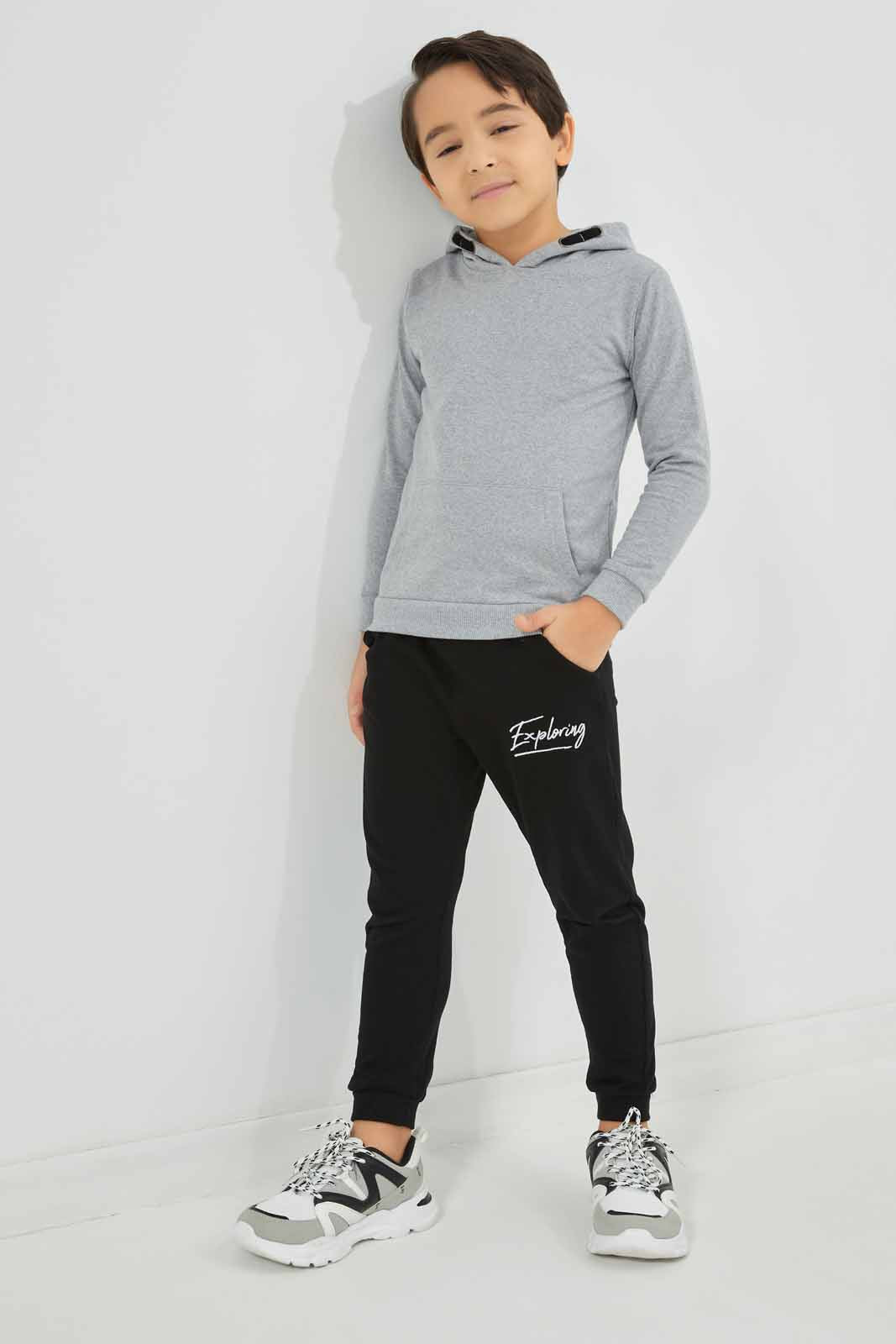 Redtag-Boys-Grey-Hooded-Sweatshirt-BOY-Sweatshirts,-Category:Sweatshirts,-Colour:Grey,-Deals:New-In,-Dept:Boys,-Filter:Boys-(2-to-8-Yrs),-New-In-BOY-APL,-Non-Sale,-S23A,-Section:Boys-(0-to-14Yrs),-TBL-Boys-2 to 8 Years