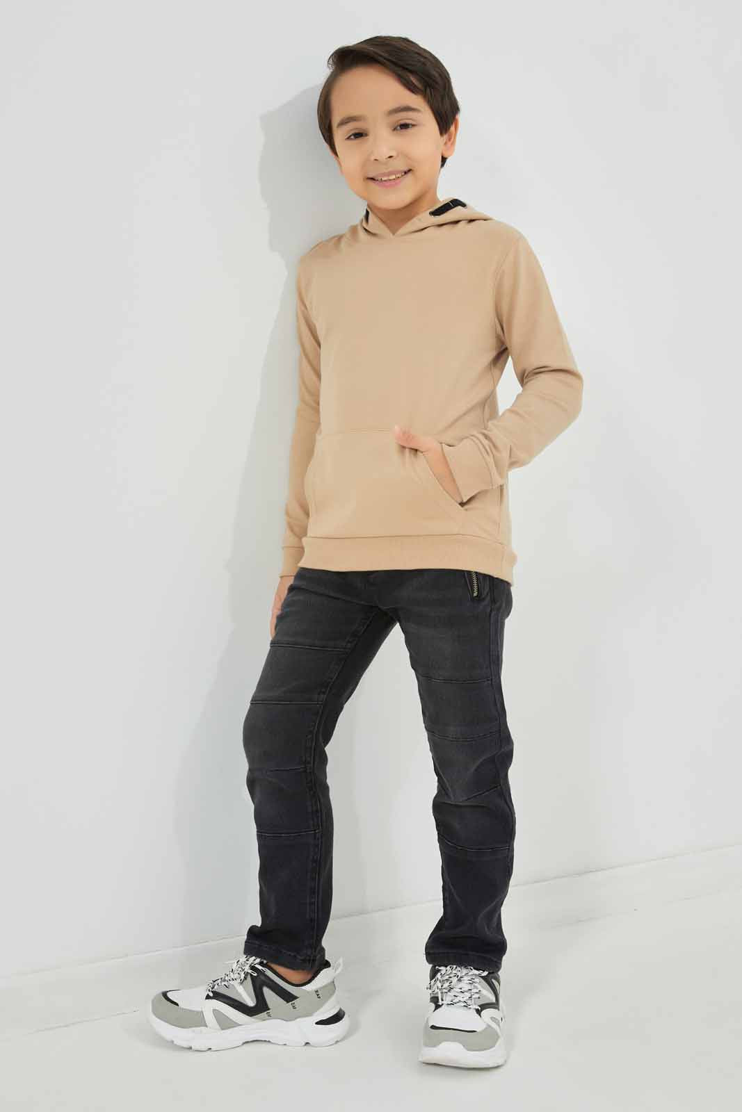 Redtag-Boys-Beige-Hooded-Sweatshirt-BOY-Sweatshirts,-Category:Sweatshirts,-Colour:Beige,-Deals:New-In,-Dept:Boys,-Filter:Boys-(2-to-8-Yrs),-New-In-BOY-APL,-Non-Sale,-S23A,-Section:Boys-(0-to-14Yrs),-TBL-Boys-2 to 8 Years
