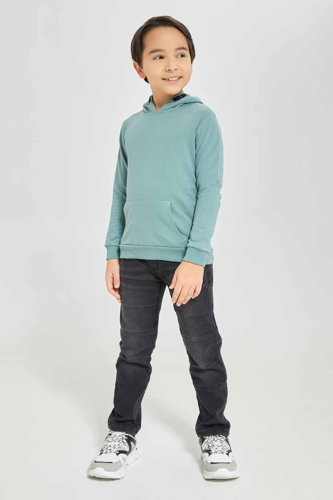 Redtag-Boys-Green-Hooded-Sweatshirt-BOY-Sweatshirts,-Category:Sweatshirts,-Colour:Green,-Deals:New-In,-Dept:Boys,-Filter:Boys-(2-to-8-Yrs),-New-In-BOY-APL,-Non-Sale,-S23A,-Section:Boys-(0-to-14Yrs),-TBL-Boys-2 to 8 Years