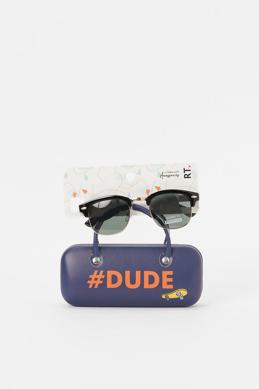 Redtag-Clubmaster-Sunglasses-With-Printed-Case-BOY-Sunglasses,-Category:Sunglasses,-Colour:Assorted,-Deals:New-In,-Dept:Boys,-Filter:Boys-Accessories,-H1:ACC,-H2:BOY,-H3:BOA,-H4:FAA,-New-In,-New-In-BOY-ACC,-Non-Sale,-S23A,-Season:S23B,-Section:Boys-(0-to-14Yrs)-Boys-