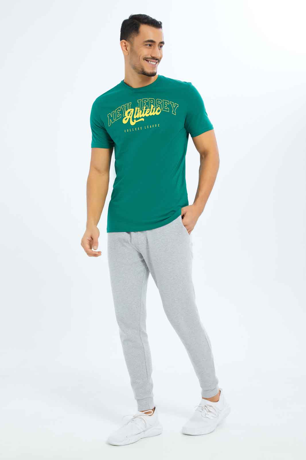 Redtag-Men-Green-Graphic-T-Shirt-Category:T-Shirts,-Colour:Green,-Deals:New-In,-Dept:Menswear,-Filter:Men's-Clothing,-Men-T-Shirts,-New-In-Men-APL,-Non-Sale,-S23B,-Section:Men,-TBL-Men's-