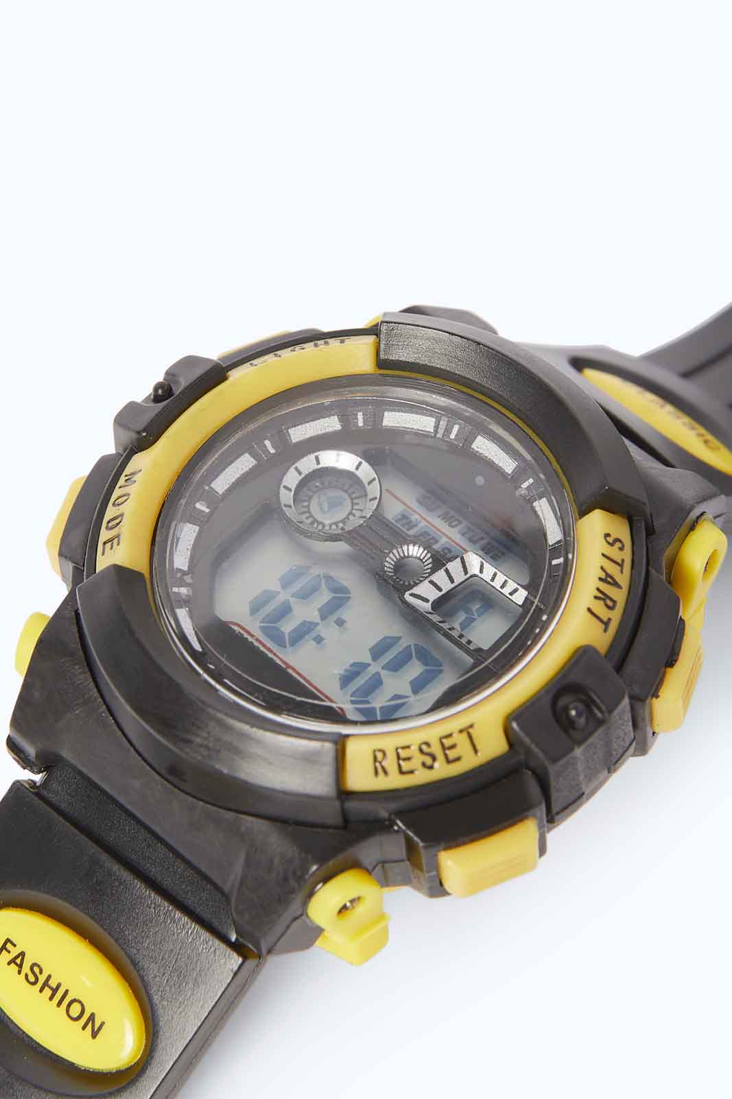 Redtag-Yellow-Multi-Functional-Digital-Watch-BOY-Watches,-Category:Watches,-Colour:Assorted,-Deals:2-FOR-69,-Deals:New-In,-Dept:Boys,-Filter:Boys-Accessories,-New-In,-New-In-BOY-ACC,-Non-Sale,-S23A,-Section:Boys-(0-to-14Yrs)-Boys-