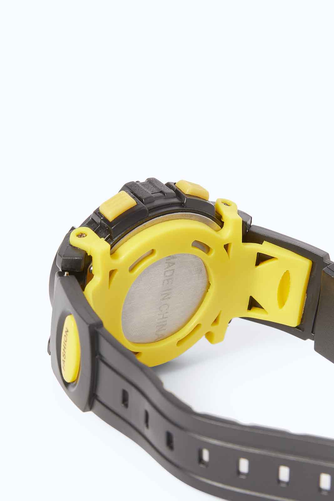 Redtag-Yellow-Multi-Functional-Digital-Watch-BOY-Watches,-Category:Watches,-Colour:Assorted,-Deals:2-FOR-69,-Deals:New-In,-Dept:Boys,-Filter:Boys-Accessories,-New-In,-New-In-BOY-ACC,-Non-Sale,-S23A,-Section:Boys-(0-to-14Yrs)-Boys-