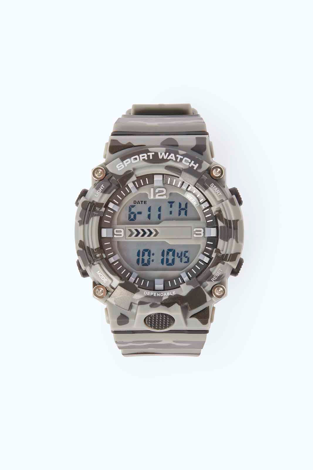 Redtag-Camouflage-Functional-Digital-Watch-BOY-Watches,-Category:Watches,-Colour:Assorted,-Deals:2-FOR-69,-Deals:New-In,-Dept:Boys,-Filter:Boys-Accessories,-New-In,-New-In-BOY-ACC,-Non-Sale,-S23A,-Section:Boys-(0-to-14Yrs)-Boys-
