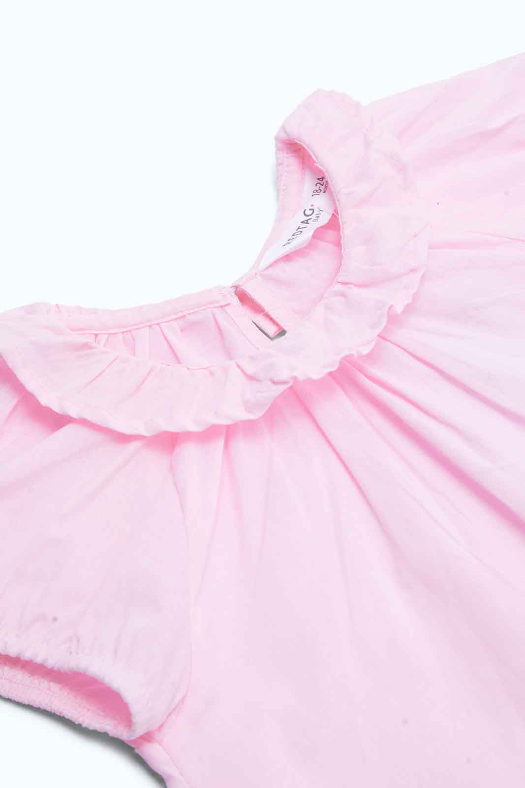 Redtag-Girls-Solid-Baby-Pink-Blouse-Category:Blouses,-Colour:Apricot,-Deals:New-In,-Dept:Girls,-Filter:Infant-Girls-(3-to-24-Mths),-ING-Blouses,-New-In-ING-APL,-Non-Sale,-S23B,-Section:Girls-(0-to-14Yrs),-VLM-Infant-Girls-3 to 24 Months