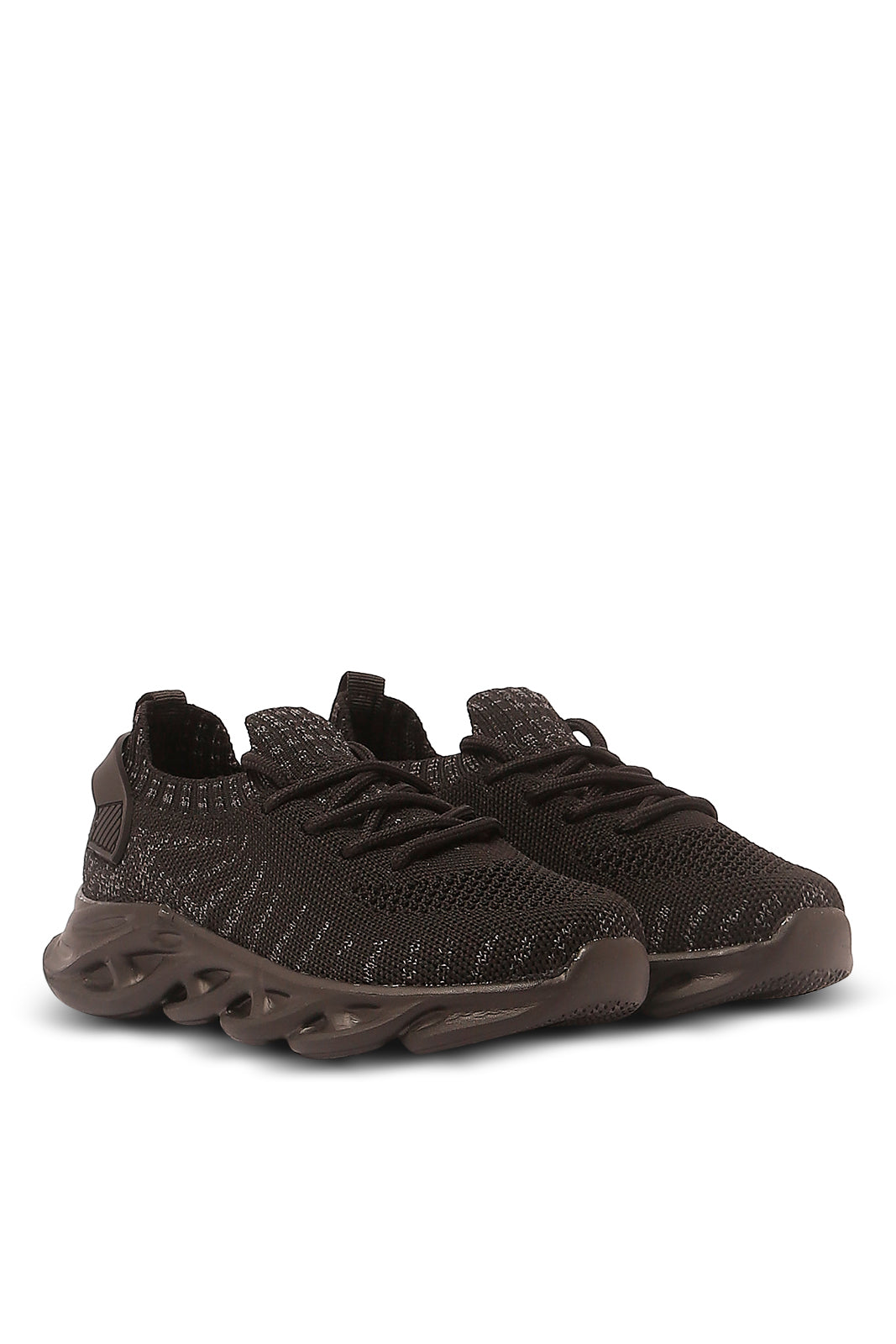 Redtag-Black-Knit-Sneaker-BOY-Trainers,-Category:Trainers,-Colour:Black,-Deals:New-In,-Filter:Boys-Footwear-(3-to-5-Yrs),-N/A,-New-In-BOY-FOO,-Non-Sale,-S23A,-Section:Boys-(0-to-14Yrs)-Boys-3 to 5 Years