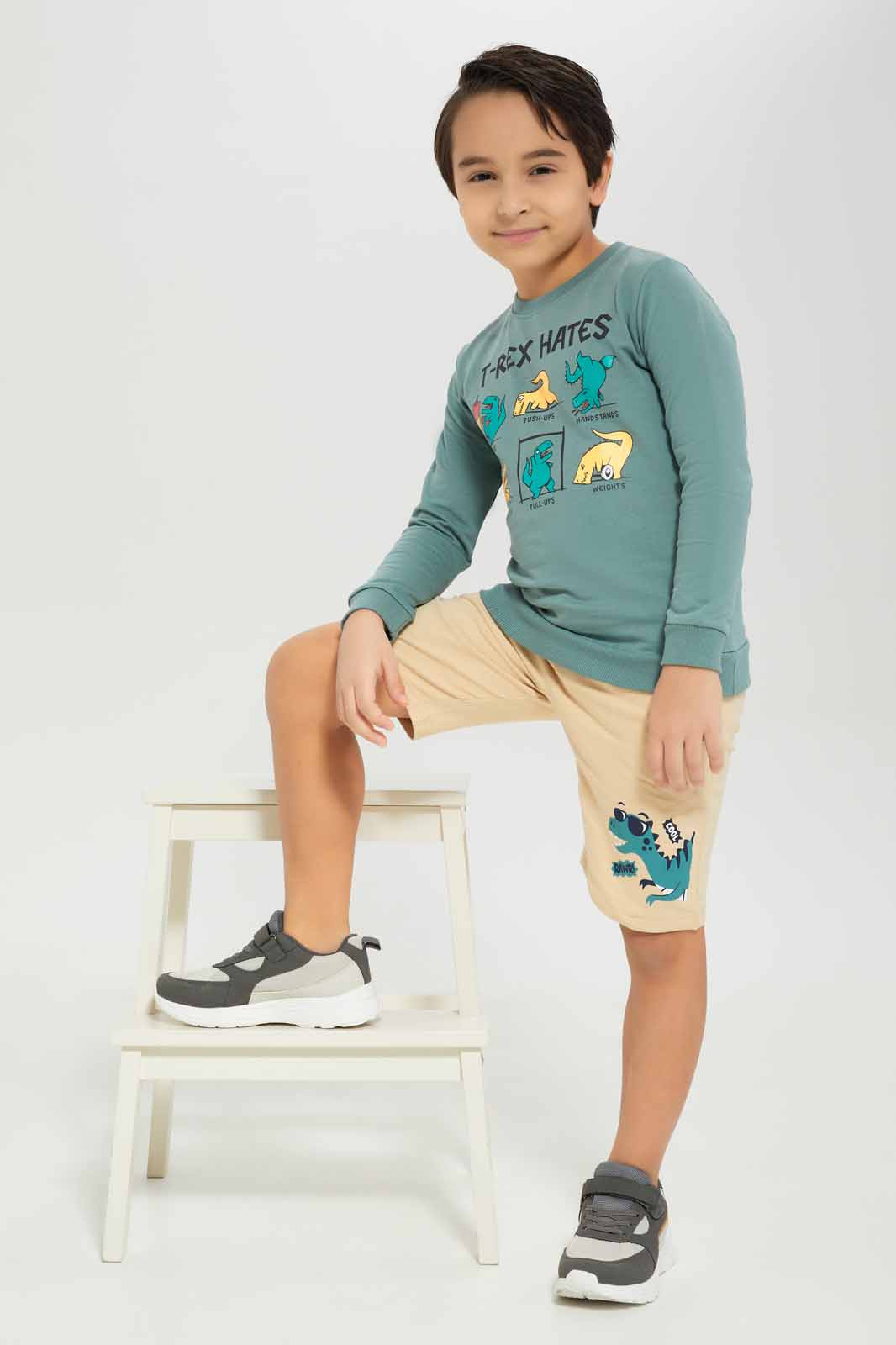 Redtag-Boys-Beige-Shorts-With-Print-BOY-Shorts,-Category:Shorts,-Colour:Beige,-Deals:New-In,-Dept:Boys,-Filter:Boys-(2-to-8-Yrs),-New-In-BOY-APL,-Non-Sale,-S23B,-Section:Boys-(0-to-14Yrs),-TBL-Boys-2 to 8 Years