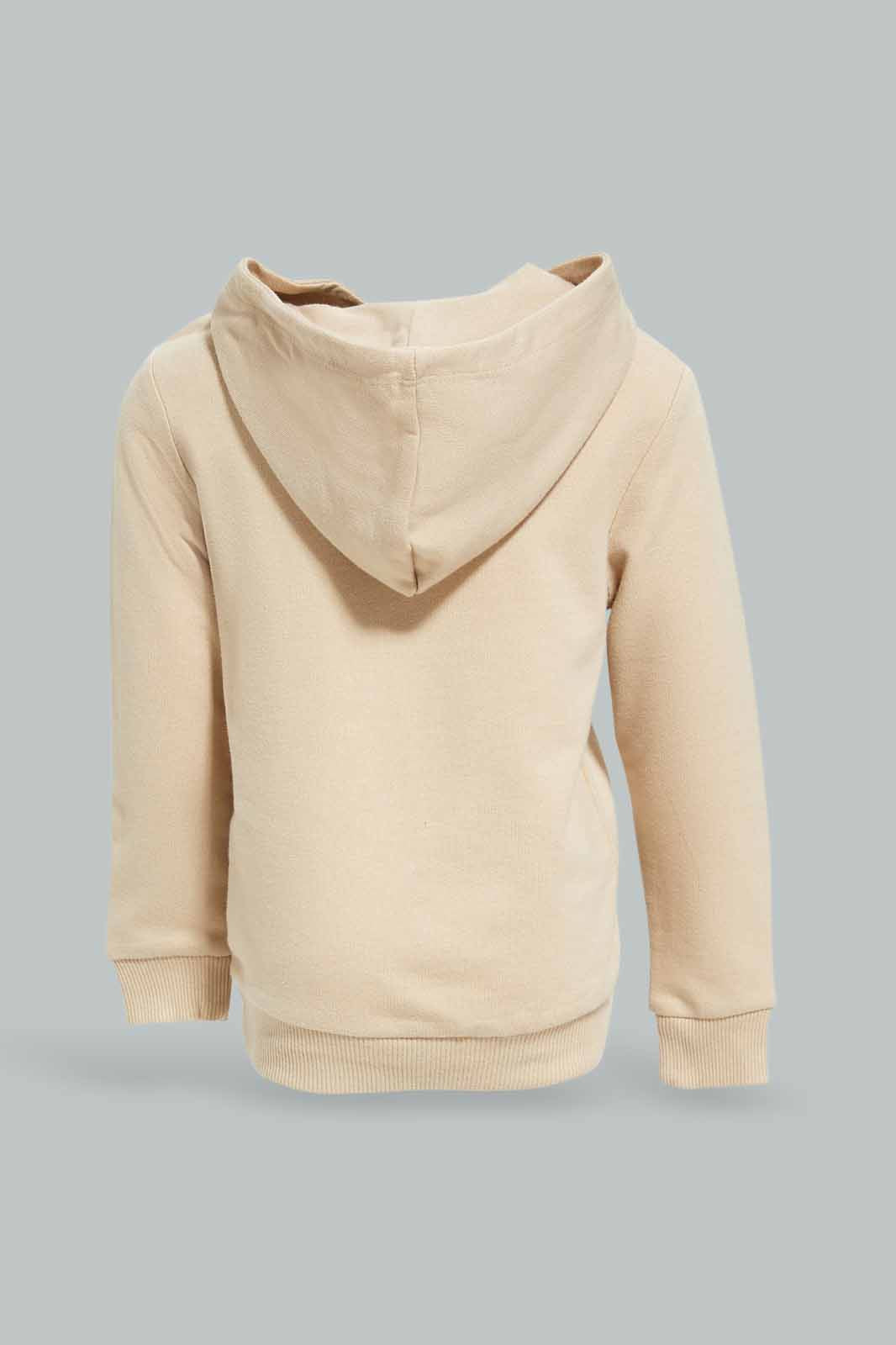 Redtag-Boys-Stone-Hoody-Plain-Sweatshirt-With-Kangaroo-Pocket-Category:Sweatshirts,-Colour:Beige,-Deals:New-In,-Dept:Boys,-Filter:Infant-Boys-(3-to-24-Mths),-INB-Sweatshirts,-New-In-INB-APL,-Non-Sale,-S23A,-Section:Boys-(0-to-14Yrs),-TBL-Infant-Boys-3 to 24 Months