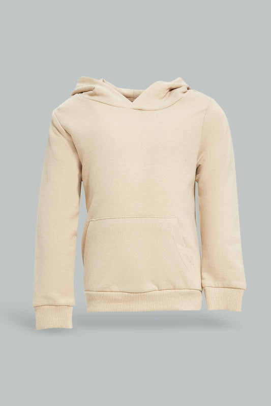 Redtag-Boys-Stone-Hoody-Plain-Sweatshirt-With-Kangaroo-Pocket-Category:Sweatshirts,-Colour:Beige,-Deals:New-In,-Dept:Boys,-Filter:Infant-Boys-(3-to-24-Mths),-INB-Sweatshirts,-New-In-INB-APL,-Non-Sale,-S23A,-Section:Boys-(0-to-14Yrs),-TBL-Infant-Boys-3 to 24 Months