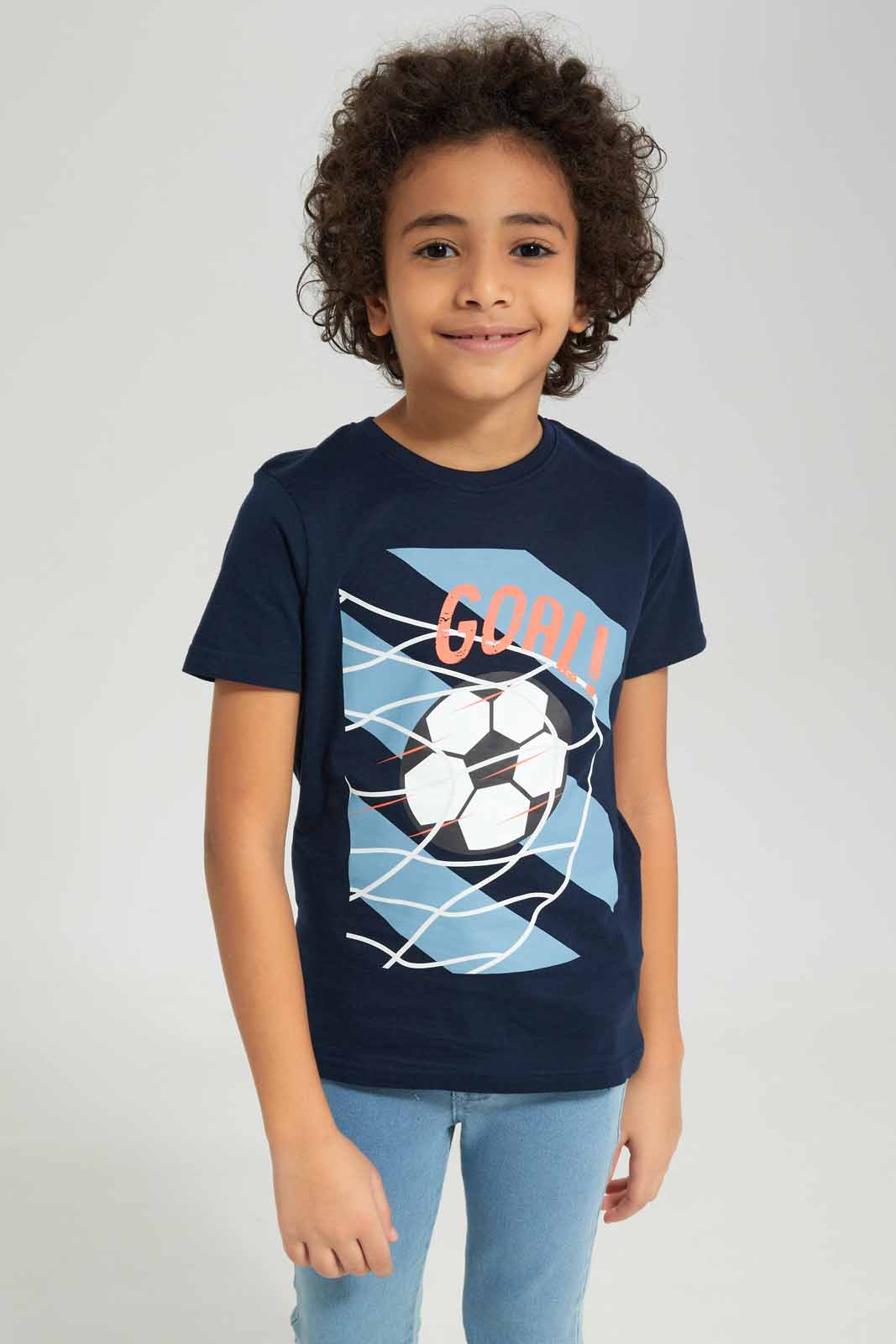Redtag-Boys-Blue-Football-Graphic-Short-Sleeve-Garphic-T-Shirt-BOY-T-Shirts,-Category:T-Shirts,-Colour:Blue,-Deals:New-In,-Dept:Boys,-Filter:Boys-(2-to-8-Yrs),-New-In-BOY-APL,-Non-Sale,-S23A,-Section:Boys-(0-to-14Yrs),-TBL-Boys-2 to 8 Years