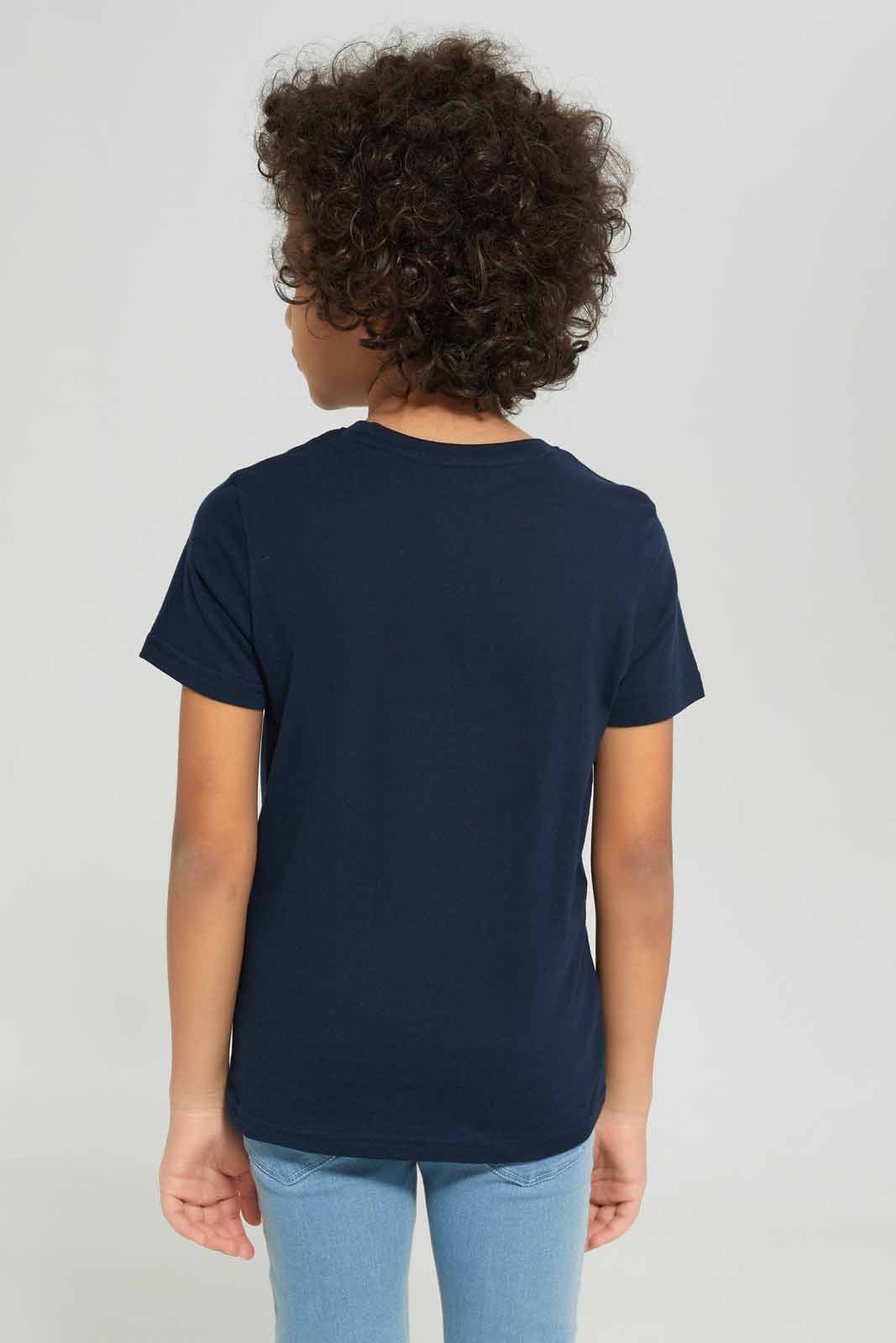 Redtag-Boys-Blue-Football-Graphic-Short-Sleeve-Garphic-T-Shirt-BOY-T-Shirts,-Category:T-Shirts,-Colour:Blue,-Deals:New-In,-Dept:Boys,-Filter:Boys-(2-to-8-Yrs),-New-In-BOY-APL,-Non-Sale,-S23A,-Section:Boys-(0-to-14Yrs),-TBL-Boys-2 to 8 Years