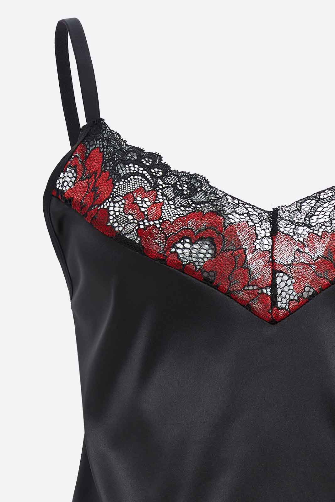 Redtag-Women-Black-Color-With-Lace-Cami-Set-Category:Cami-Sets,-Colour:Black,-Deals:New-In,-Dept:Ladieswear,-Filter:Women's-Clothing,-New-In-Women-APL,-Non-Sale,-S23A,-Section:Women,-Women-Cami-Sets--