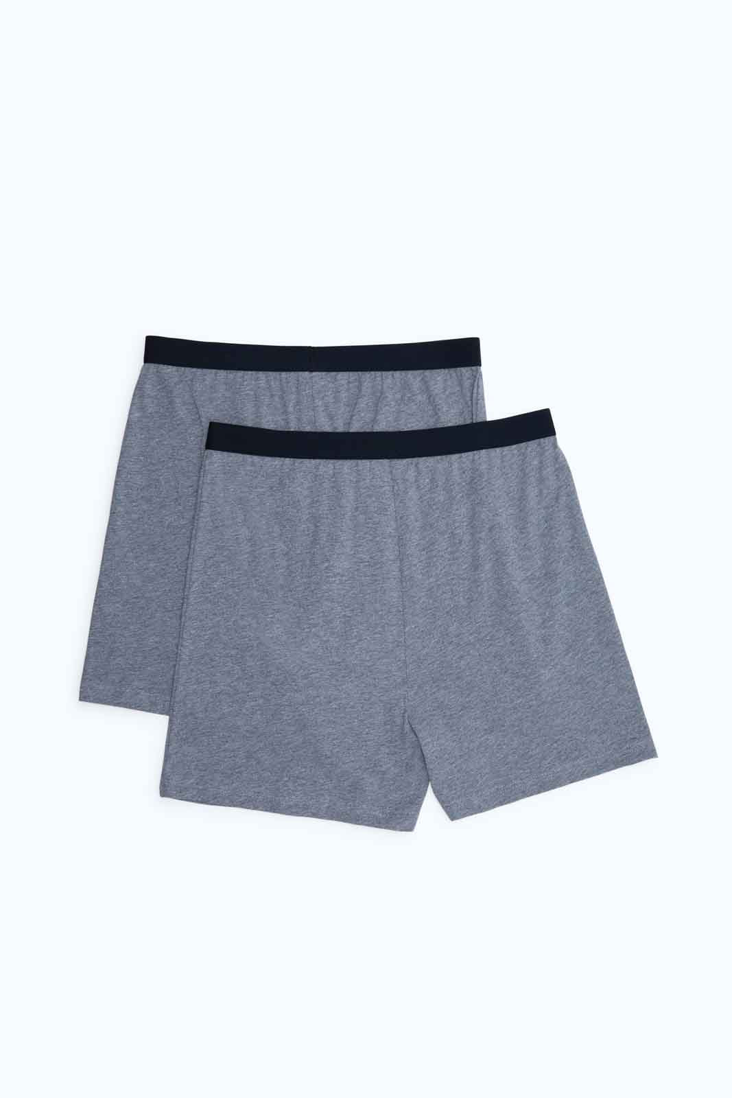 Redtag-Men-Grey-2-Pack-Loose-Knit-Boxer-365,-Category:Briefs,-Colour:Grey,-Deals:New-In,-Dept:Menswear,-Filter:Men's-Clothing,-Men-Briefs,-MQN,-New-In-Men-APL,-Non-Sale,-Section:Men-Men's-