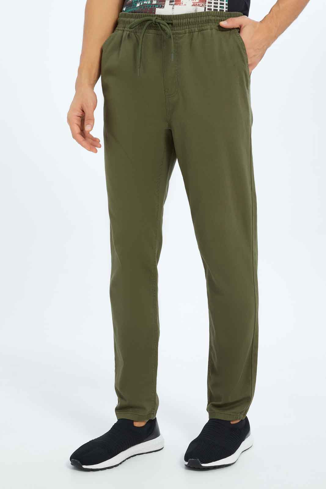 Redtag-Men-Olive-Green-Pull-On-Trousers-Category:Trousers,-Colour:Olive,-Deals:New-In,-Dept:Menswear,-Filter:Men's-Clothing,-Men-Trousers,-New-In-Men-APL,-Non-Sale,-S23A,-Section:Men,-TBL-Men's-