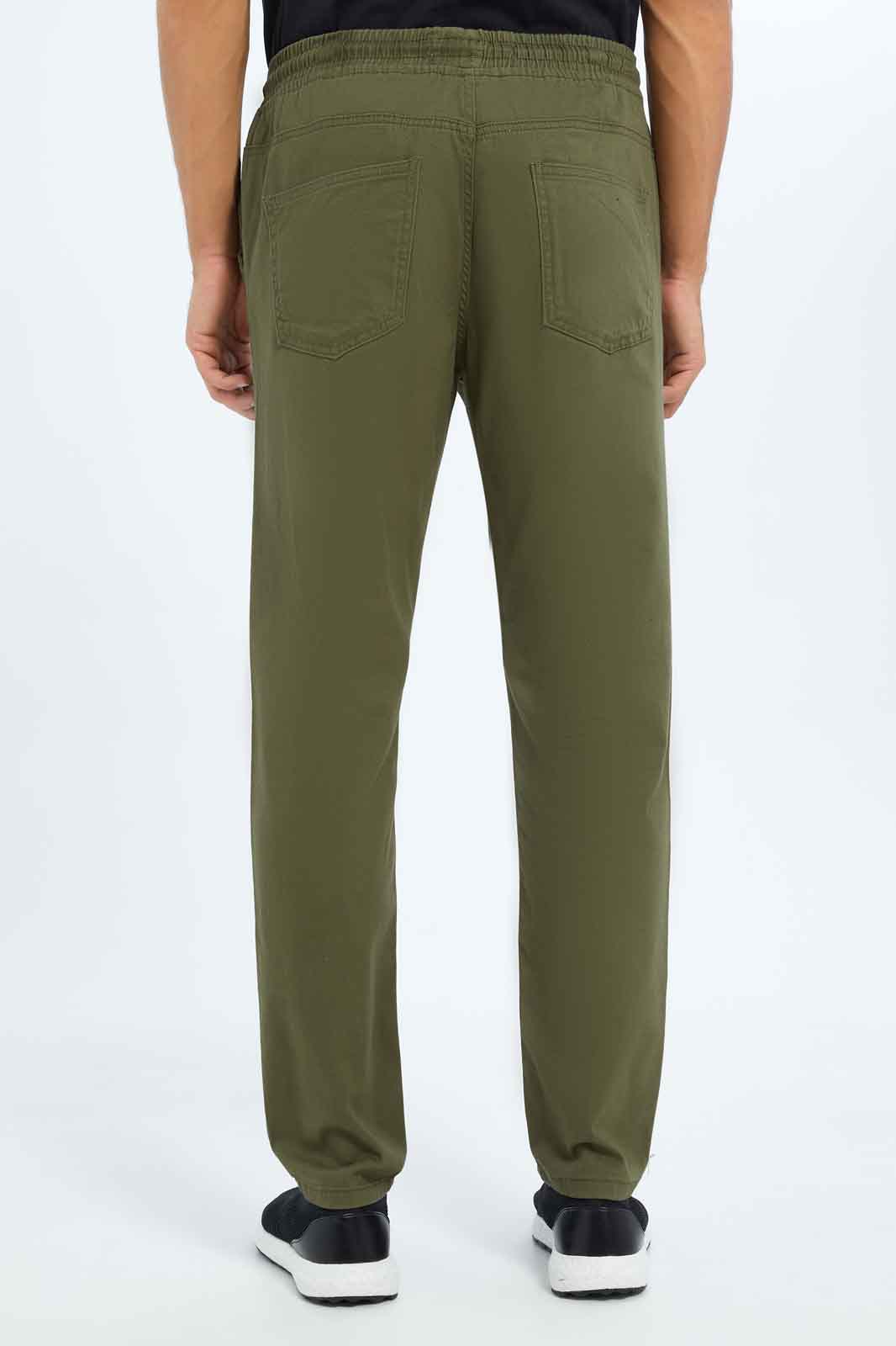 Redtag-Men-Olive-Green-Pull-On-Trousers-Category:Trousers,-Colour:Olive,-Deals:New-In,-Dept:Menswear,-Filter:Men's-Clothing,-Men-Trousers,-New-In-Men-APL,-Non-Sale,-S23A,-Section:Men,-TBL-Men's-