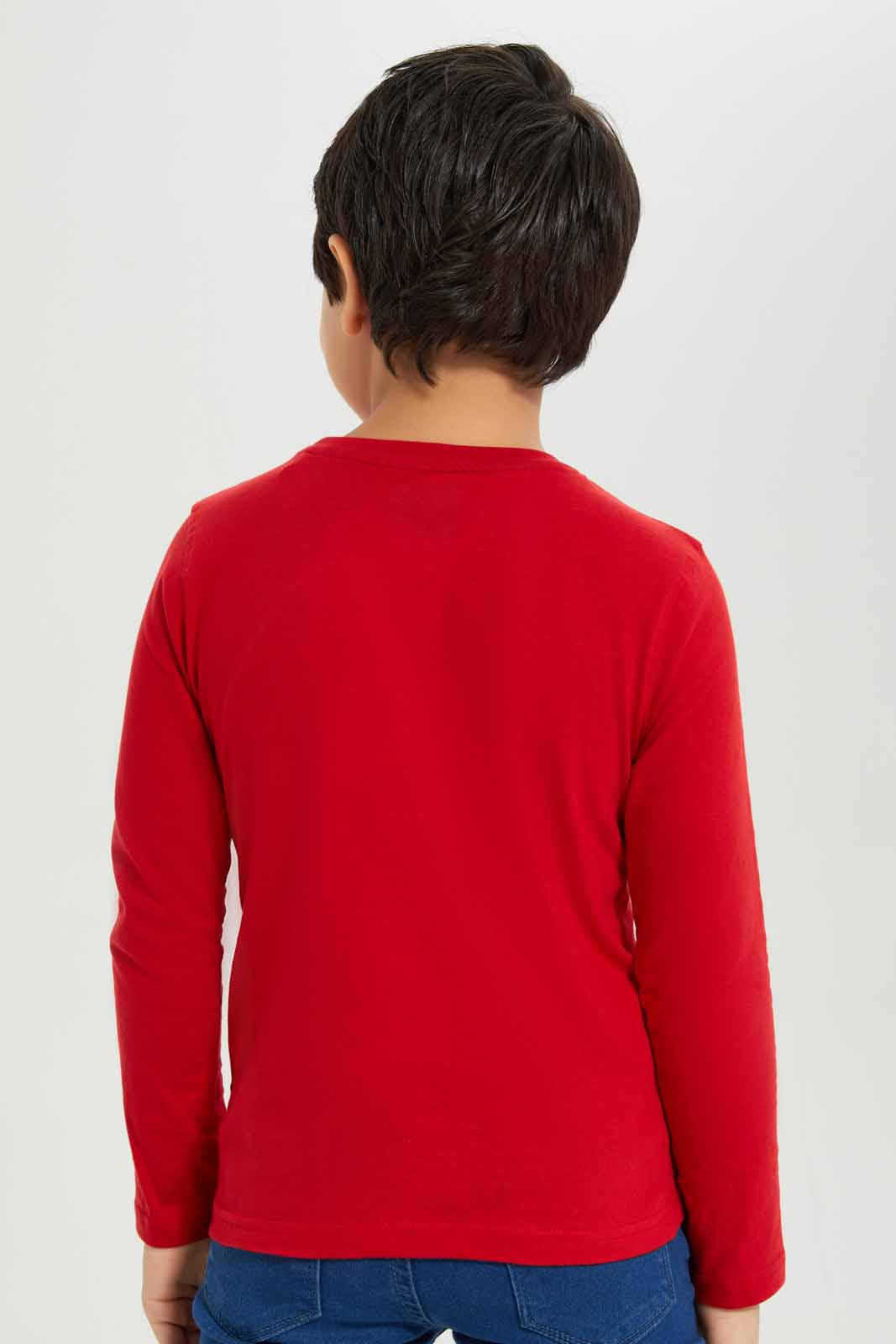 Redtag-Boys-Red-Tom-And-Jerry-Character-Long-Sleeve-T-Shirt-BOY-T-Shirts,-Category:T-Shirts,-CHA,-Colour:Red,-Deals:New-In,-Dept:Boys,-Filter:Boys-(2-to-8-Yrs),-New-In-BOY-APL,-Non-Sale,-S23A,-Section:Boys-(0-to-14Yrs),-TBL-Boys-2 to 8 Years