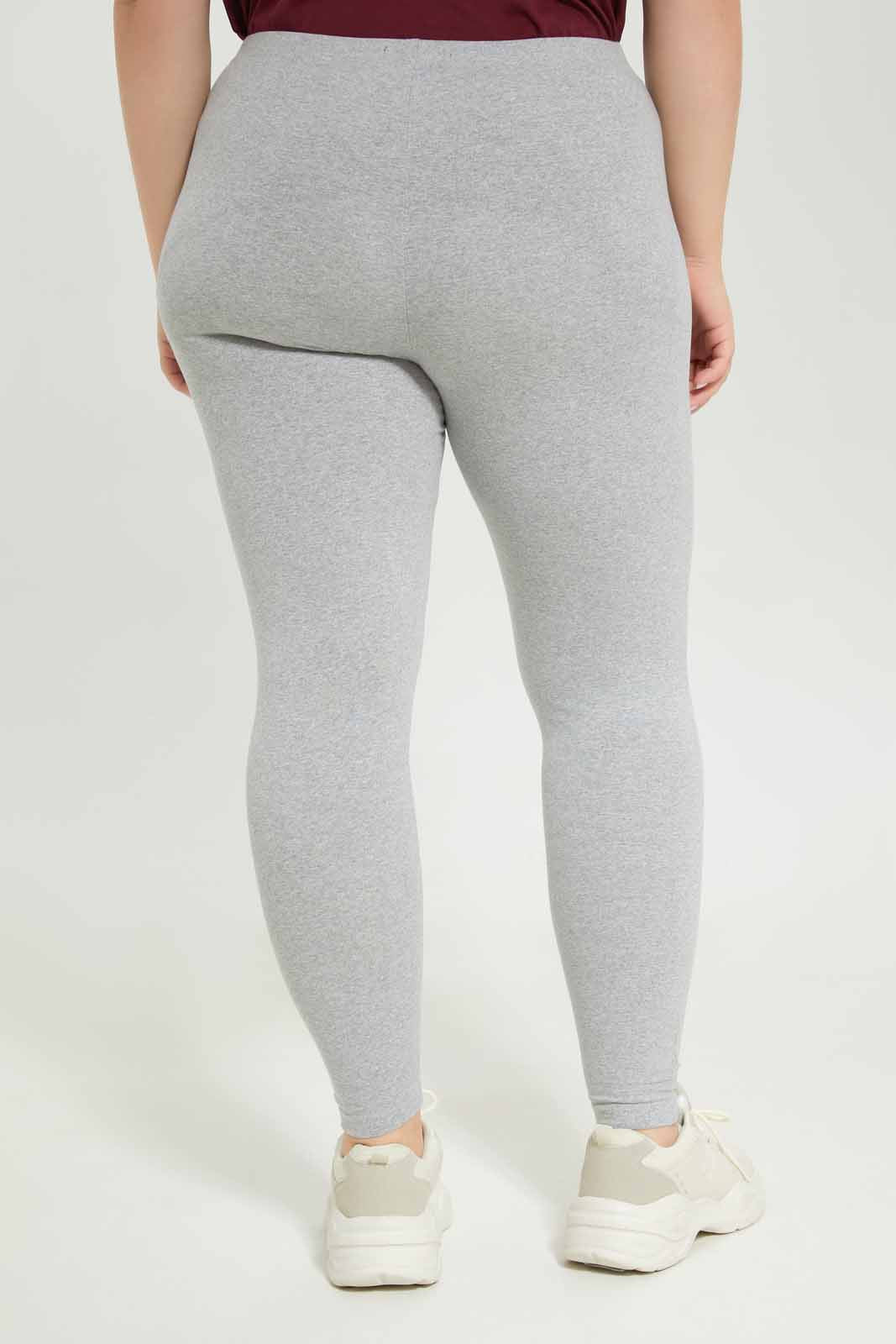Redtag-Women-Grey-Basic-Leging-Category:Leggings,-Colour:Grey,-Deals:New-In,-Dept:Ladieswear,-Filter:Plus-Size,-LDP-Leggings,-New-In-LDP-APL,-Non-Sale,-S23A,-Section:Women,-TBL-Women's-