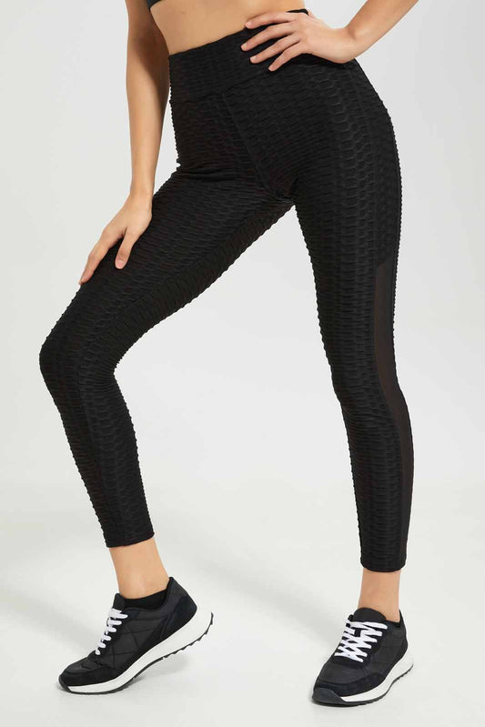 Redtag-Women-Black-Jacquard-Active-Pant-Category:Joggers,-Colour:Black,-Deals:New-In,-Dept:Ladieswear,-Filter:Women's-Clothing,-New-In-Women-APL,-Non-Sale,-S23A,-Section:Women,-Women-Joggers-Women's-