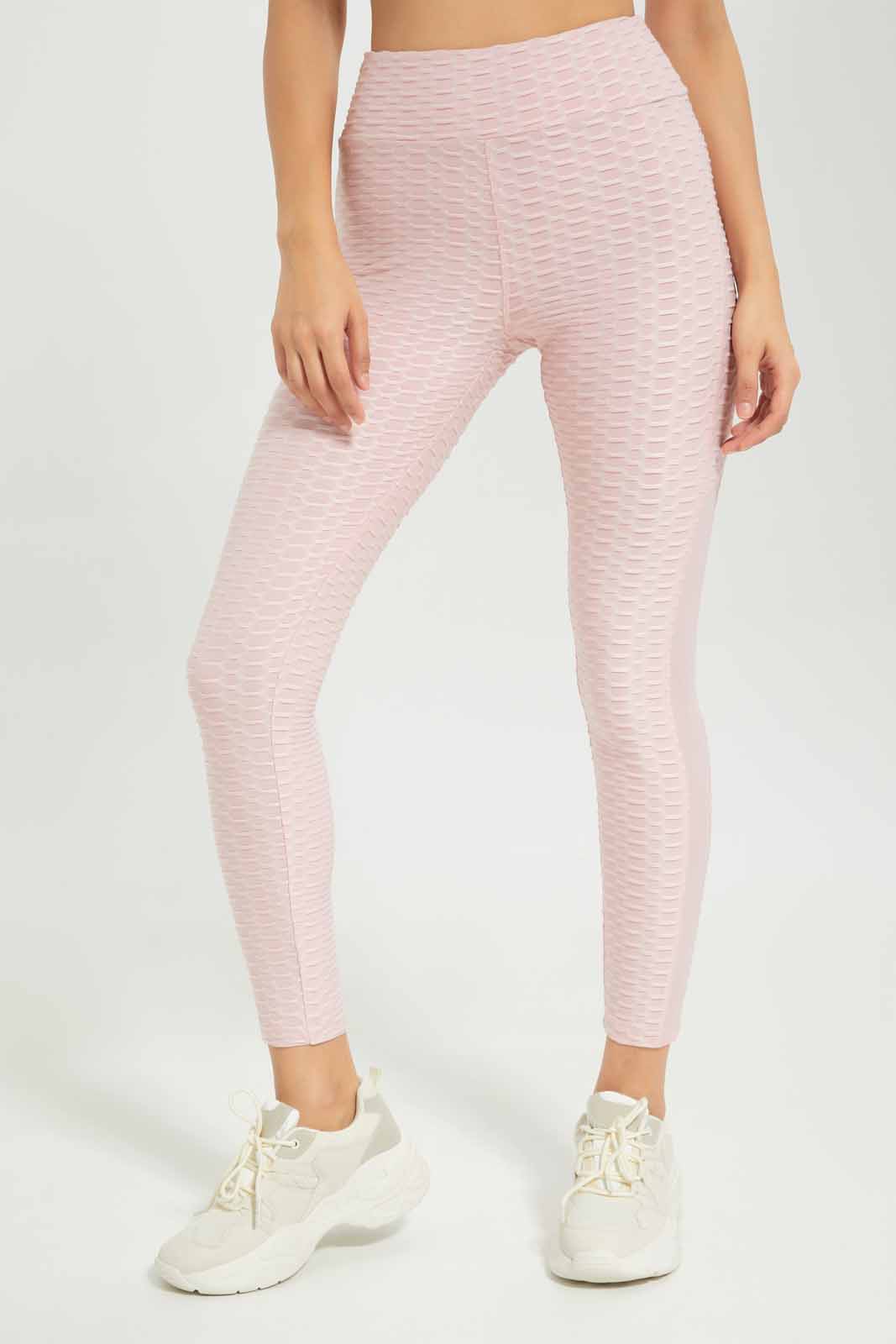 Redtag-Women-Pink-Jacquard-Active-Pant-Category:Joggers,-Colour:Apricot,-Deals:New-In,-Dept:Ladieswear,-Filter:Women's-Clothing,-New-In-Women-APL,-Non-Sale,-S23A,-Section:Women,-Women-Joggers-Women's-