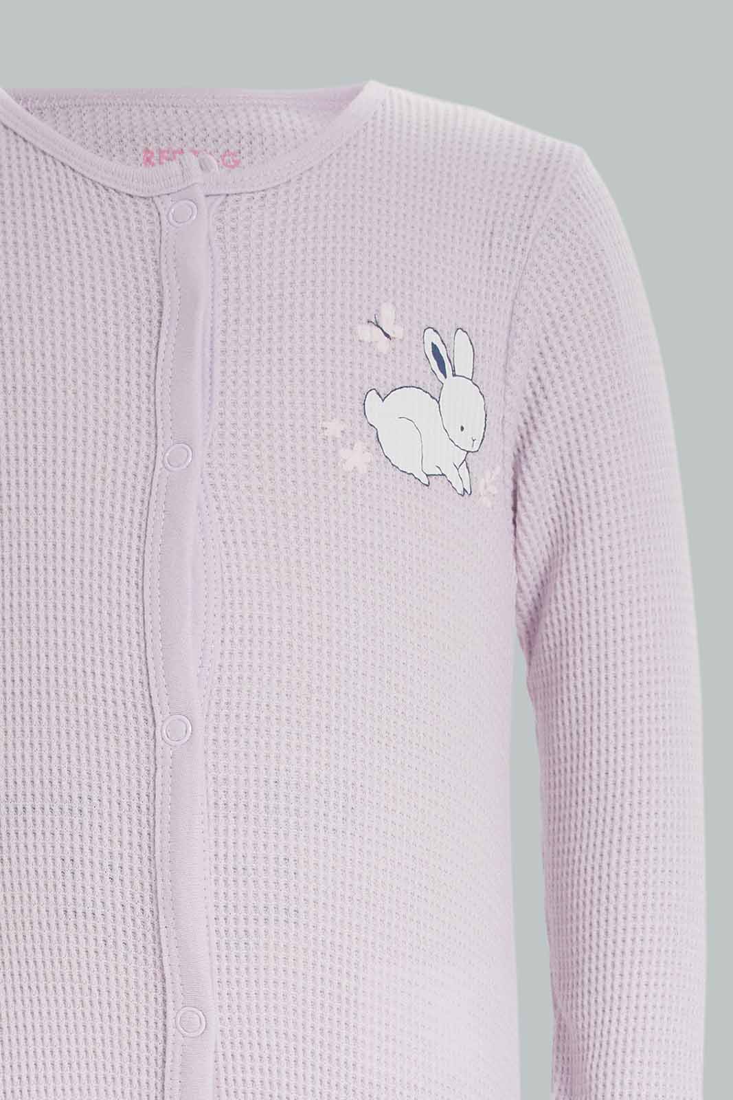 Redtag-Assorted-2Pc-Novelty-Bunny-Sleepsuit-Girl-Category:Sleepsuits,-Colour:Apricot,-Deals:New-In,-Dept:New-Born,-Filter:Baby-(0-to-12-Mths),-NBF-Sleepsuits,-New-In-NBF-APL,-Non-Sale,-S23A,-Section:Boys-(0-to-14Yrs)-Baby-