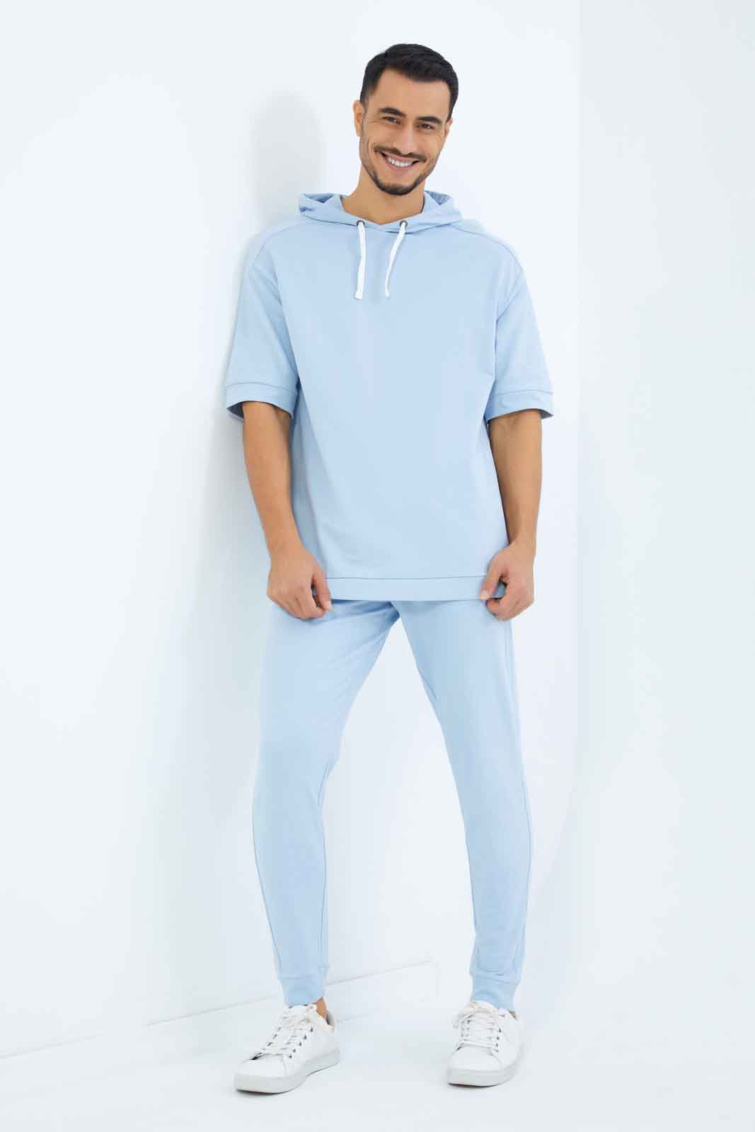Redtag-Men-Blue-Hooded-Lounge-Shirt-Category:Sweatshirts,-Colour:Blue,-Deals:2-FOR-89,-Deals:New-In,-Dept:Menswear,-Filter:Men's-Clothing,-Men-Sweatshirts,-New-In-Men-APL,-Non-Sale,-S23A,-Section:Men--