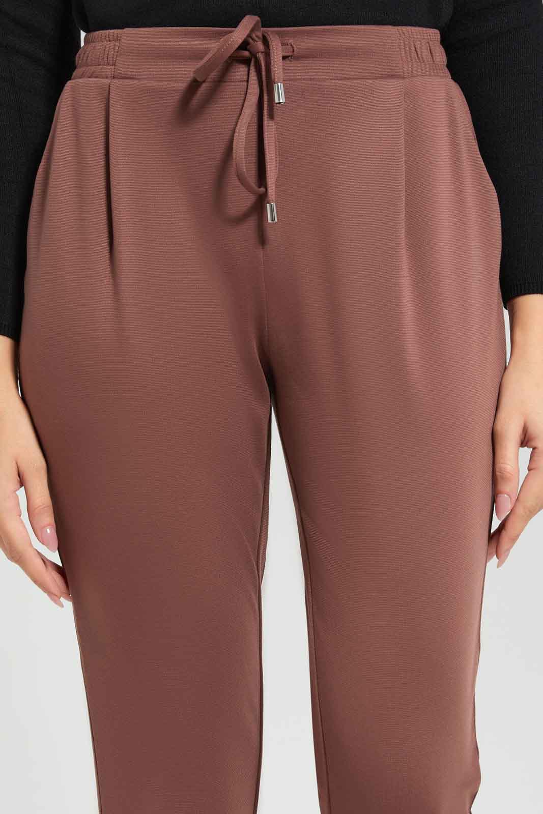 Redtag-Women-Slim-Leg-Jersey-Trouser-Category:Trousers,-Colour:Orange,-Deals:New-In,-Dept:Ladieswear,-Filter:Women's-Clothing,-New-In-Women-APL,-Non-Sale,-S23A,-Section:Women,-Women-Trousers-Women's-