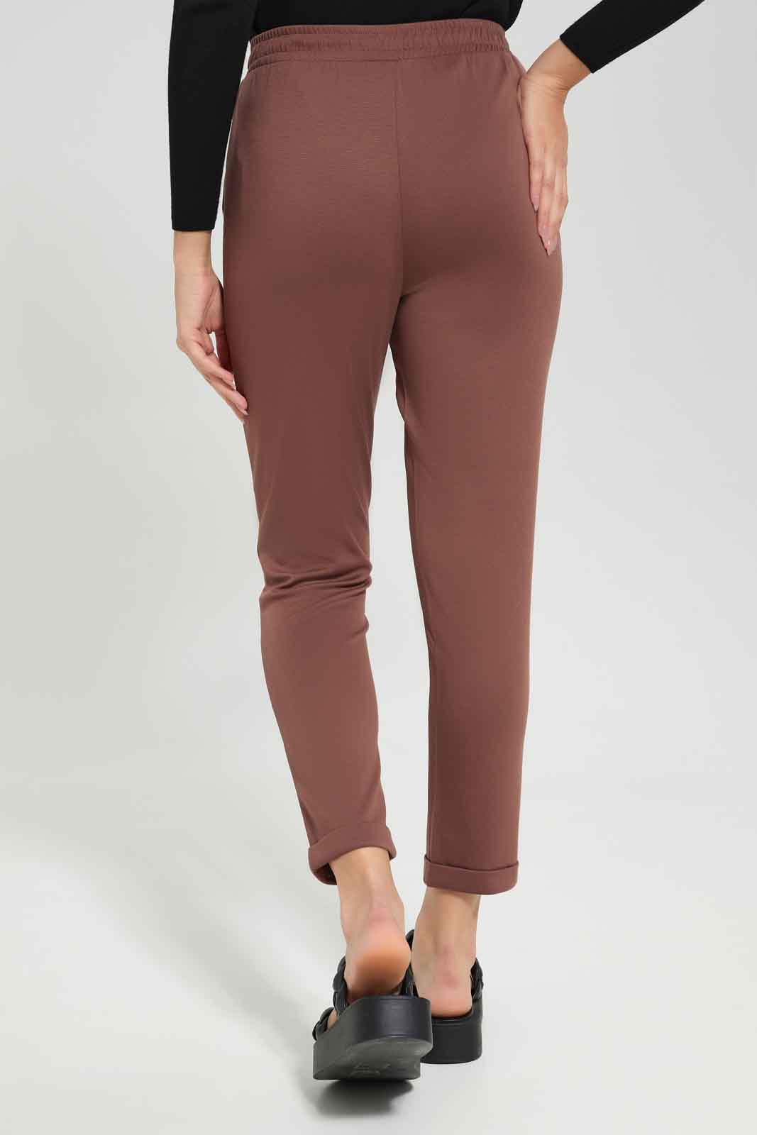 Redtag-Women-Slim-Leg-Jersey-Trouser-Category:Trousers,-Colour:Orange,-Deals:New-In,-Dept:Ladieswear,-Filter:Women's-Clothing,-New-In-Women-APL,-Non-Sale,-S23A,-Section:Women,-Women-Trousers-Women's-