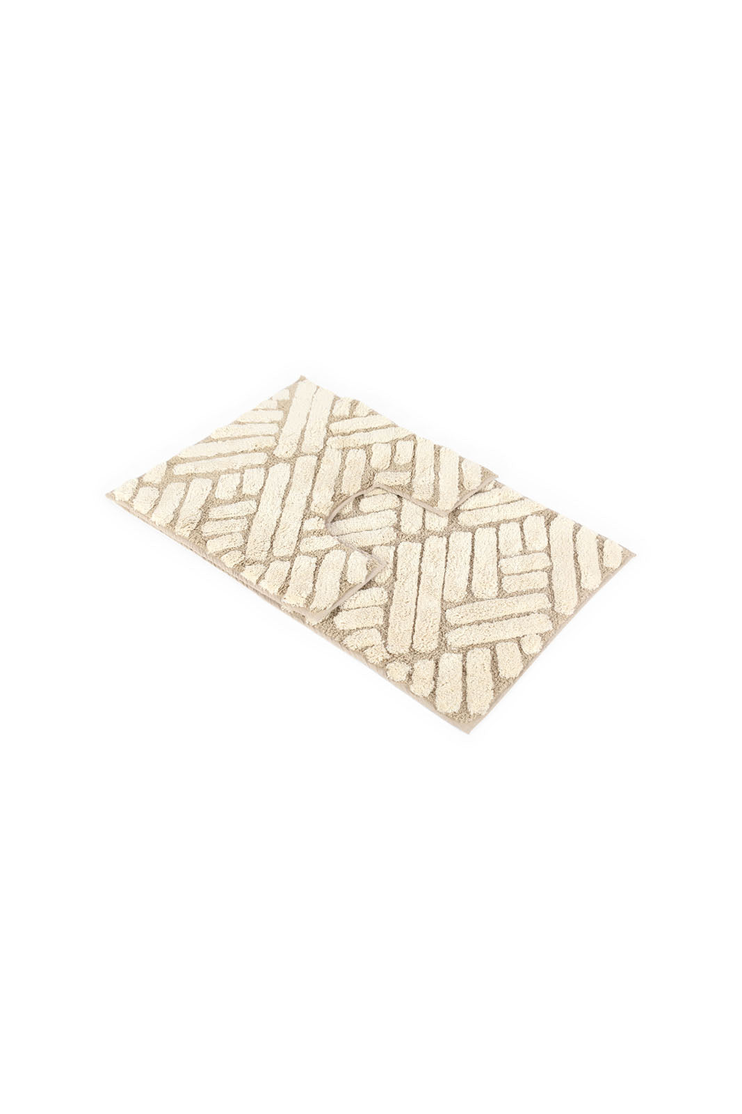 Redtag-Beige-Bathmat-(2-Piece)-Category:Bathmats,-Colour:Beige,-Deals:New-In,-Dept:Home,-Filter:Home-Bathroom,-HMW-BAC-Bath-Accessories,-New-In-HMW-BAC,-Non-Sale,-S23A,-Section:Homewares-Home-Bathroom-