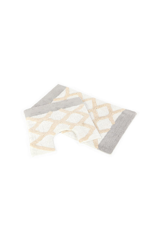 Redtag-Beige-Bathmat-(2-Piece)-Category:Bathmats,-Colour:Beige,-Deals:New-In,-Dept:Home,-Filter:Home-Bathroom,-HMW-BAC-Bath-Accessories,-New-In-HMW-BAC,-Non-Sale,-S23A,-Section:Homewares-Home-Bathroom-
