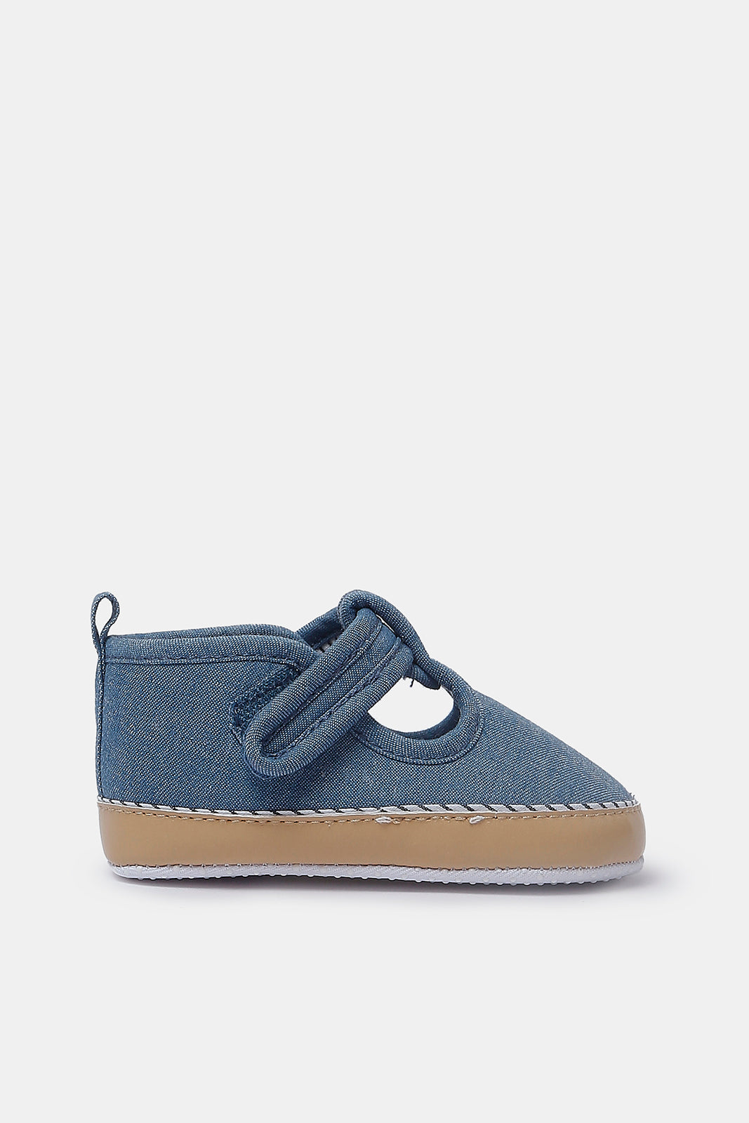 Redtag-Blue-Pram-Shoes-Category:Shoes,-Colour:Blue,-Deals:New-In,-Filter:Baby-Footwear-(0-to-18-Mths),-N/A,-NBF-Shoes,-New-In-NBF-FOO,-Non-Sale,-S23A,-Section:Boys-(0-to-14Yrs)-Baby-0 to 18 Months