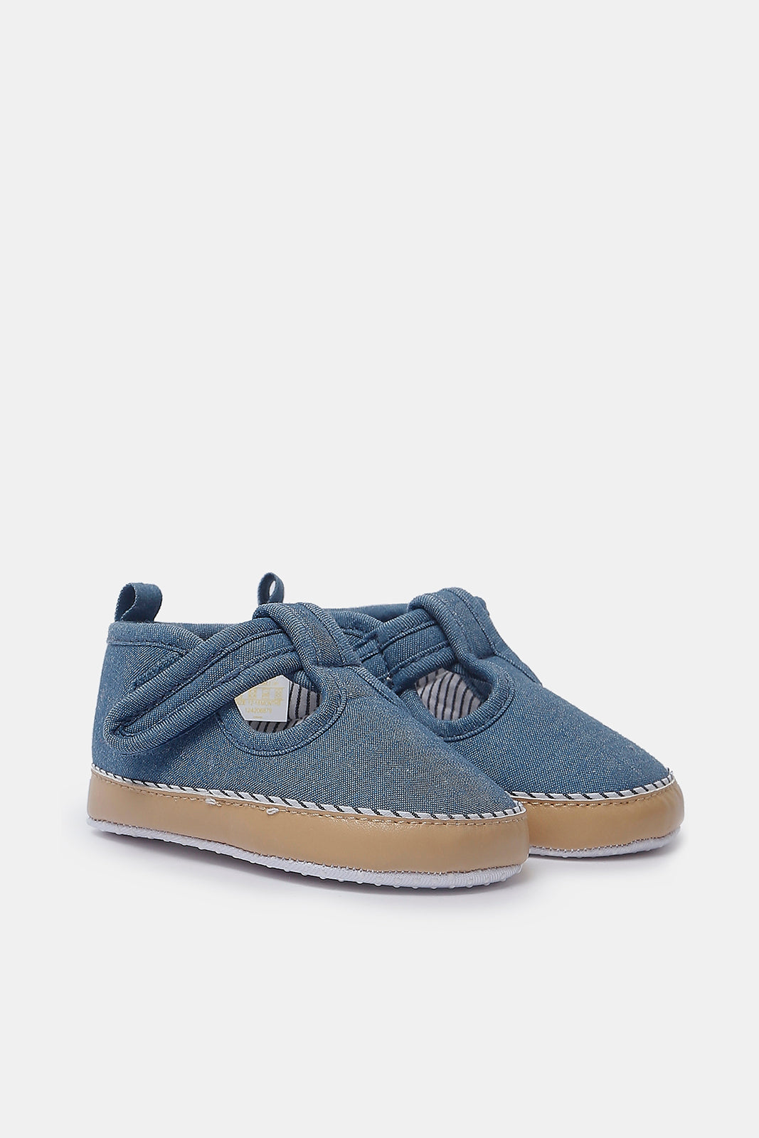 Redtag-baby-Blue-Pram-Shoes-Category:Shoes,-Colour:Blue,-Deals:2-FOR-37,-Deals:New-In,-Filter:Baby-Footwear-(0-to-18-Mths),-N/A,-NBF-Shoes,-New-In-NBF-FOO,-Non-Sale,-S23A,-Section:Boys-(0-to-14Yrs)-Baby-0 to 18 Months