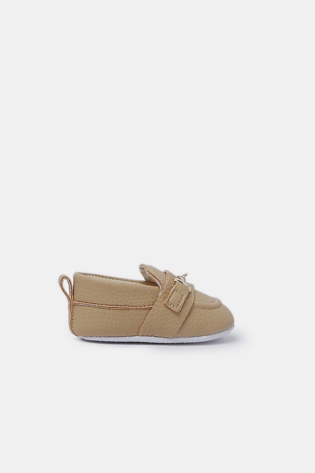 Redtag-Baby-Tan-Pram-Shoe-Category:Shoes,-Colour:Tan,-Deals:New-In,-Filter:Baby-Footwear-(0-to-18-Mths),-N/A,-NBF-Shoes,-New-In-NBF-FOO,-Non-Sale,-S23A,-Section:Boys-(0-to-14Yrs)-Baby-0 to 18 Months