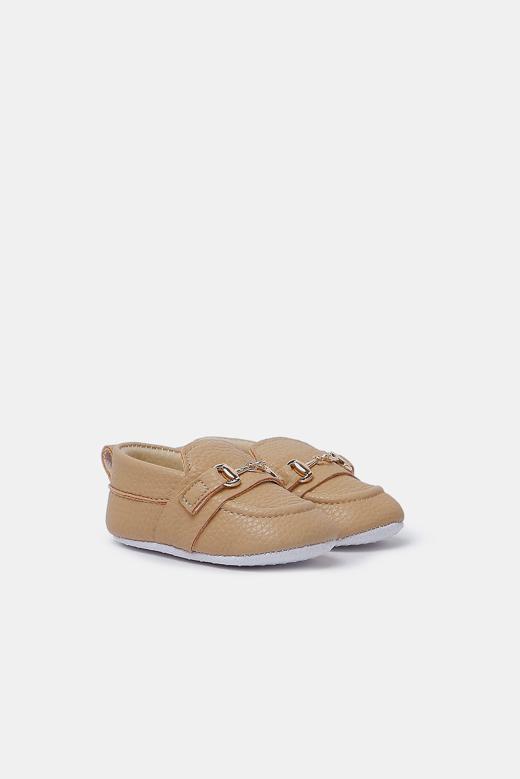 Redtag-Baby-Tan-Pram-Shoe-Category:Shoes,-Colour:Tan,-Deals:New-In,-Filter:Baby-Footwear-(0-to-18-Mths),-N/A,-NBF-Shoes,-New-In-NBF-FOO,-Non-Sale,-S23A,-Section:Boys-(0-to-14Yrs)-Baby-0 to 18 Months