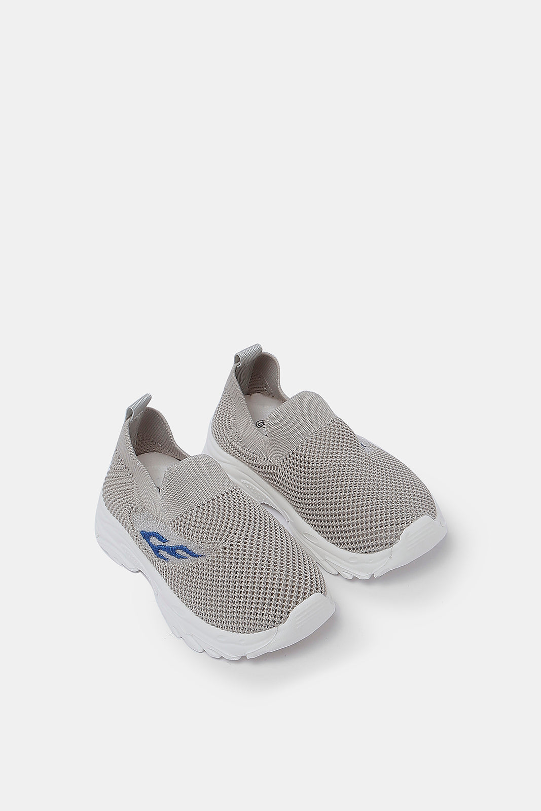 Redtag-Baby-Boys-Grey-Knitted-Upper-Slip-On-Trainer-BESTSELLER,-Category:Shoes,-Colour:Grey,-Deals:New-In,-Filter:Boys-Footwear-(1-to-3-Yrs),-INB-Sandals,-N/A,-New-In-INB-FOO,-Non-Sale,-S23A,-Section:Boys-(0-to-14Yrs)-Infant-Boys-1 to 3 Years