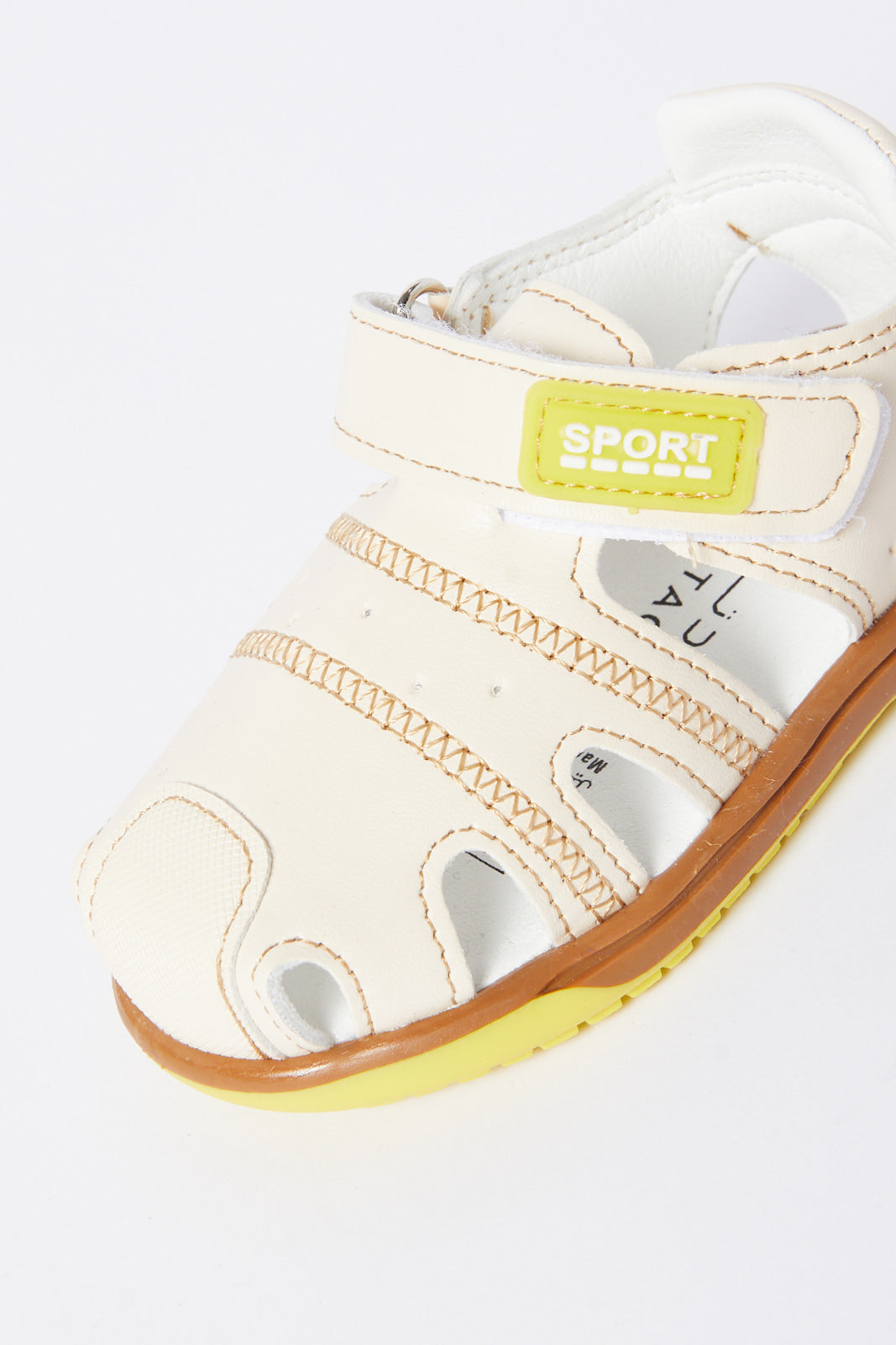 Redtag-Cream-Strap-Sandal-Category:Sandals,-Colour:Cream,-Deals:New-In,-Filter:Boys-Footwear-(1-to-3-Yrs),-INB-Sandals,-N/A,-New-In-INB-FOO,-Non-Sale,-S23B,-Section:Boys-(0-to-14Yrs)-Infant-Boys-1 to 3 Years