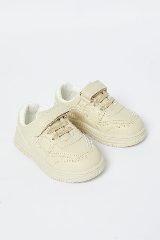 Redtag-Cream-Sneaker-Category:Shoes,-Colour:Cream,-Deals:New-In,-Filter:Boys-Footwear-(1-to-3-Yrs),-INB-Sandals,-N/A,-New-In-INB-FOO,-Non-Sale,-S23B,-Section:Boys-(0-to-14Yrs)-Infant-Boys-1 to 3 Years