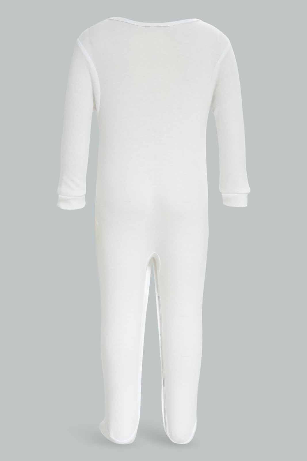 Redtag-White-Ppe-Plain-Sleepsuit-Category:Sleepsuits,-Colour:Apricot,-Deals:New-In,-Dept:New-Born,-Filter:Baby-(0-to-12-Mths),-NBF-Sleepsuits,-New-In-NBF-APL,-Non-Sale,-PPE,-S23A,-Section:Boys-(0-to-14Yrs)-Baby-