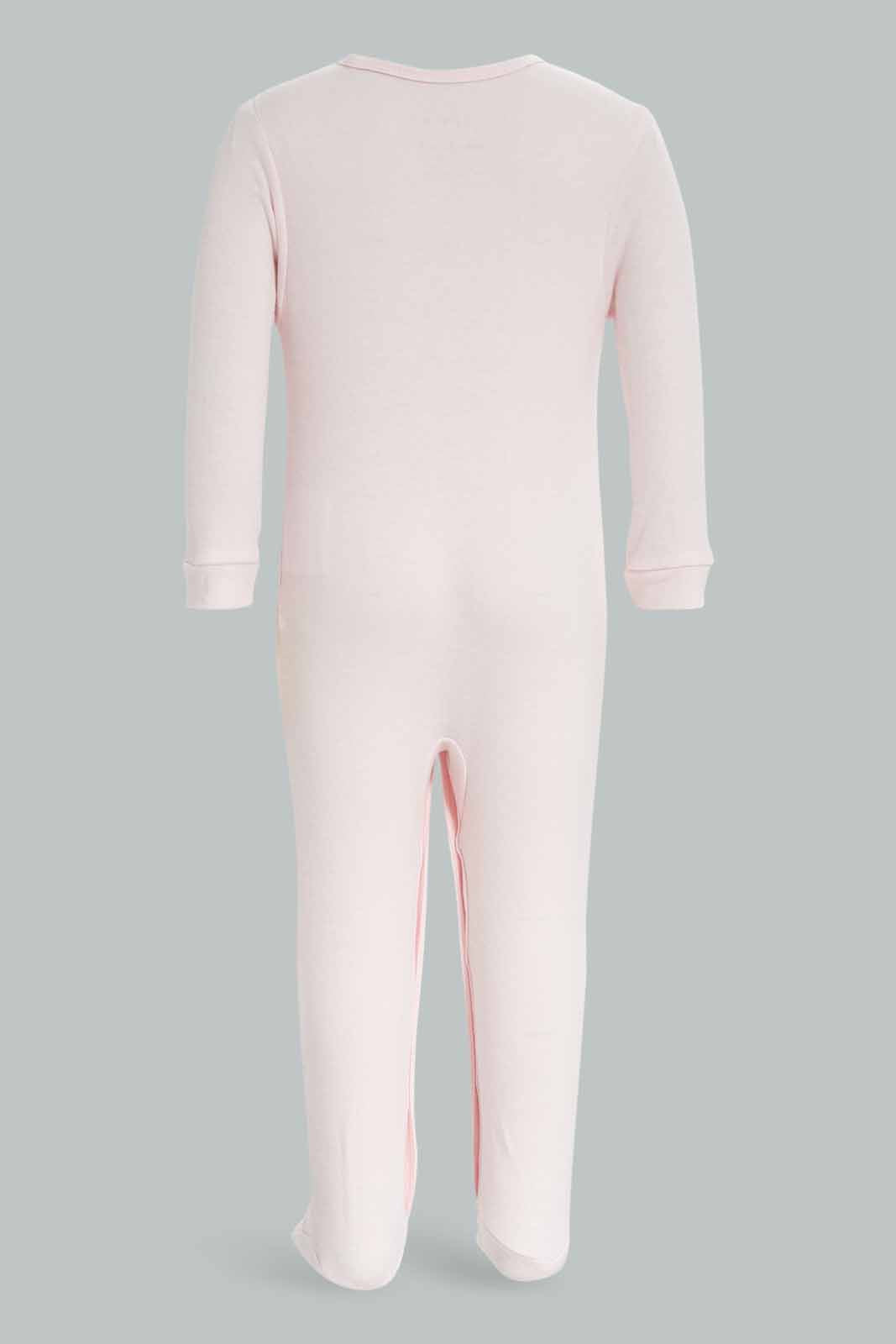 Redtag-Girls-Pink-Ppe-Plain-Sleepsuit-Category:Sleepsuits,-Colour:Apricot,-Deals:New-In,-Dept:New-Born,-Filter:Baby-(0-to-12-Mths),-NBG-Sleepsuits,-New-In-NBG-APL,-Non-Sale,-PPE,-S23A,-Section:Boys-(0-to-14Yrs)-Baby-