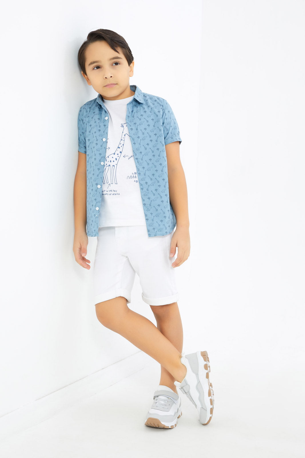 Redtag-Boys-White-5-Pocket-Color-Denim-Shorts-BOY-Shorts,-Category:Shorts,-Colour:White,-Deals:New-In,-Dept:Boys,-Filter:Boys-(2-to-8-Yrs),-H1:KWR,-H2:BOY,-H3:DNB,-H4:SRT,-New-In-BOY-APL,-Non-Sale,-S23C,-Season:S23C,-Section:Boys-(0-to-14Yrs)-Boys-2 to 8 Years